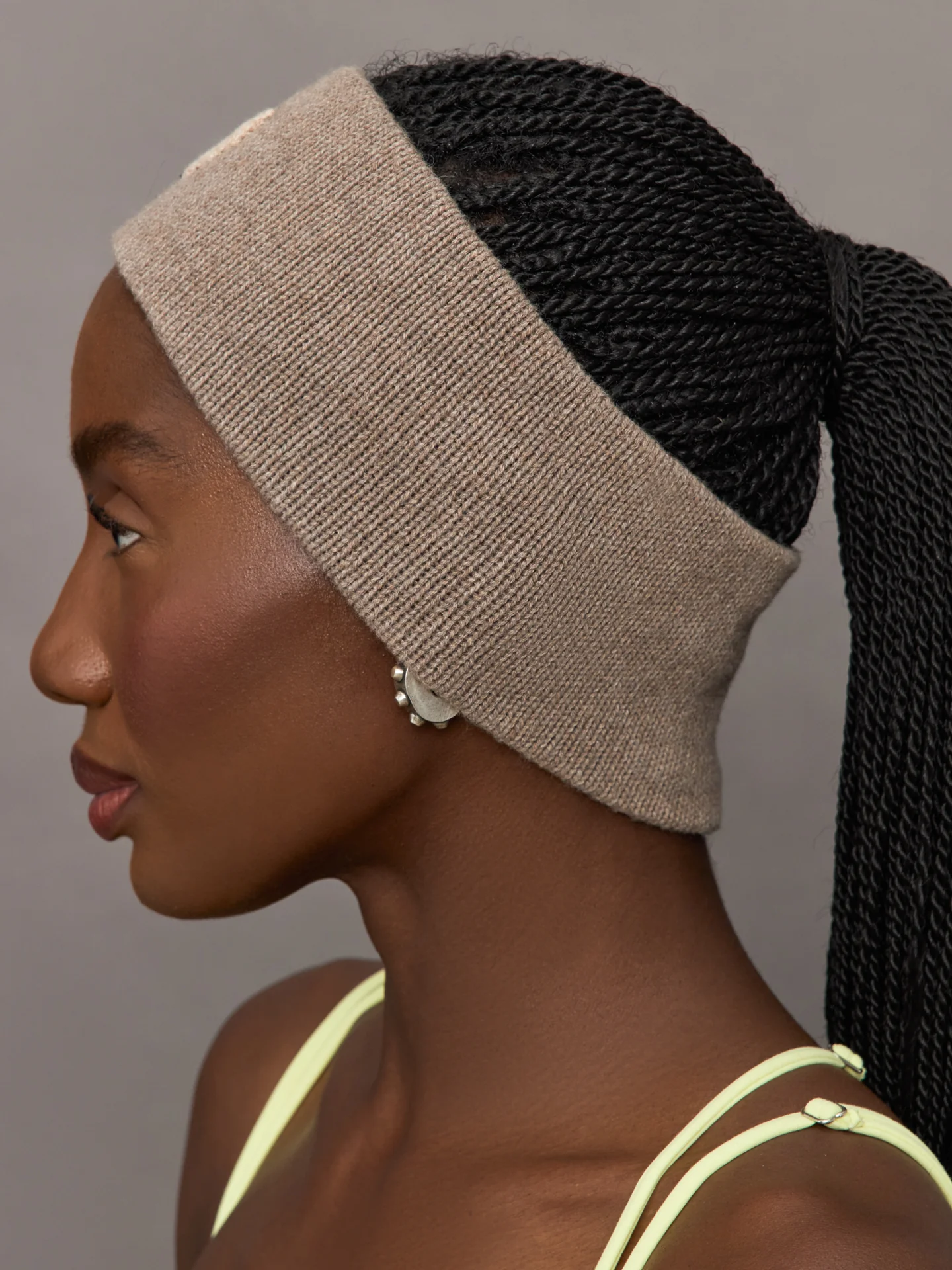Imperfect Heart Earwarmers - Taupe - Image 2