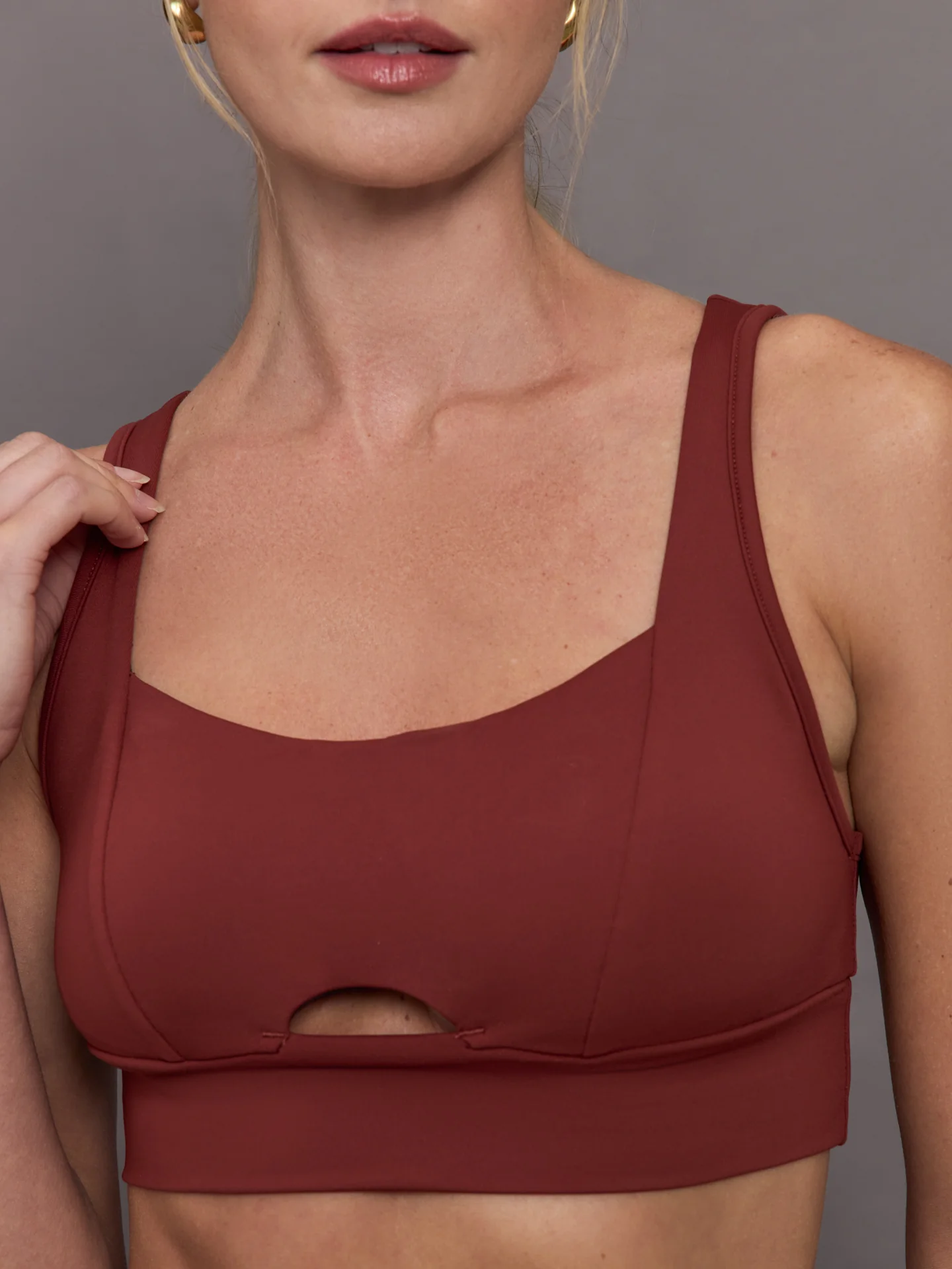 Verve Longline Bra - Terracotta - Image 5