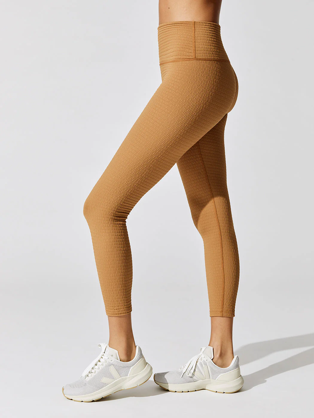 Jacquard High Rise 7/8 Legging - Brown Sugar - Image 4