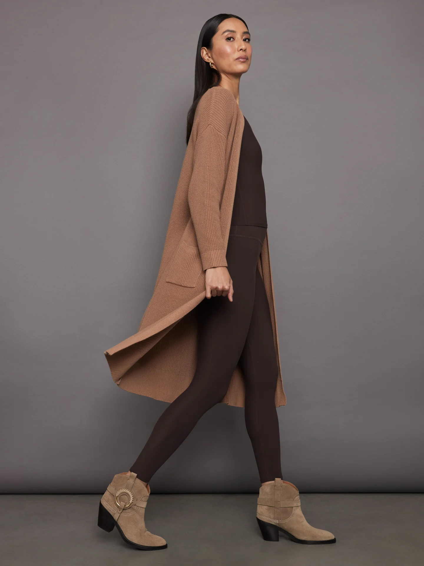 Janice Duster Cardigan - Cinnamon - Image 3