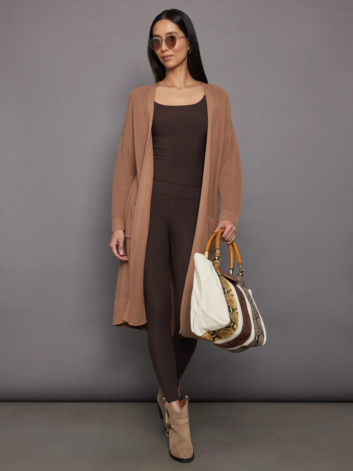 Janice Duster Cardigan - Cinnamon - Image 5