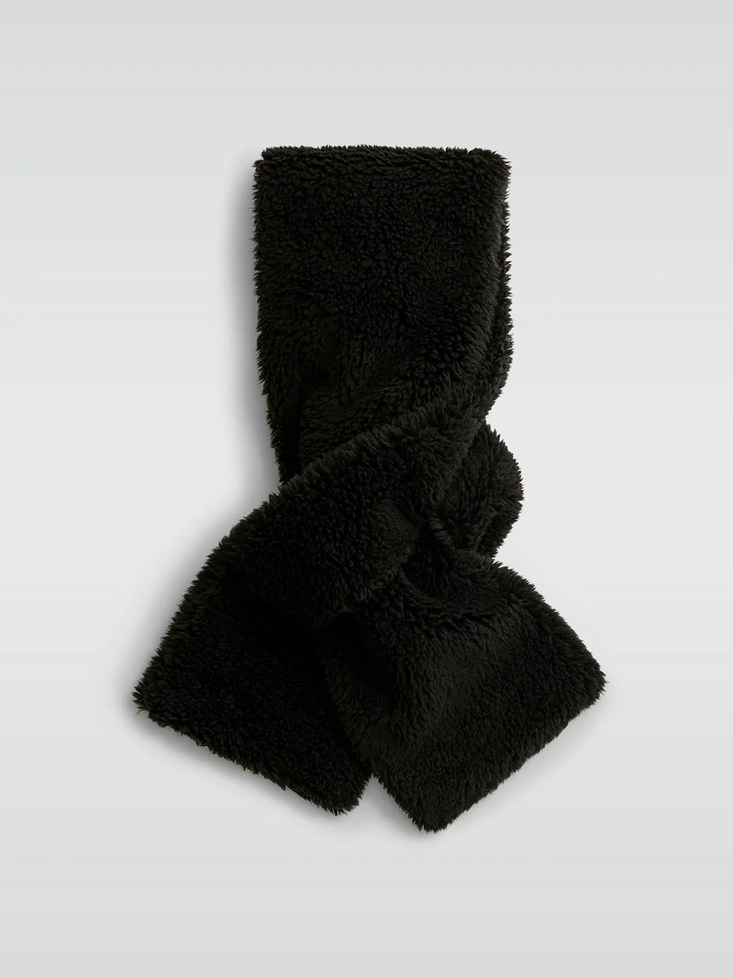 Jayla Faux Fur Scarf - Black - Image 2
