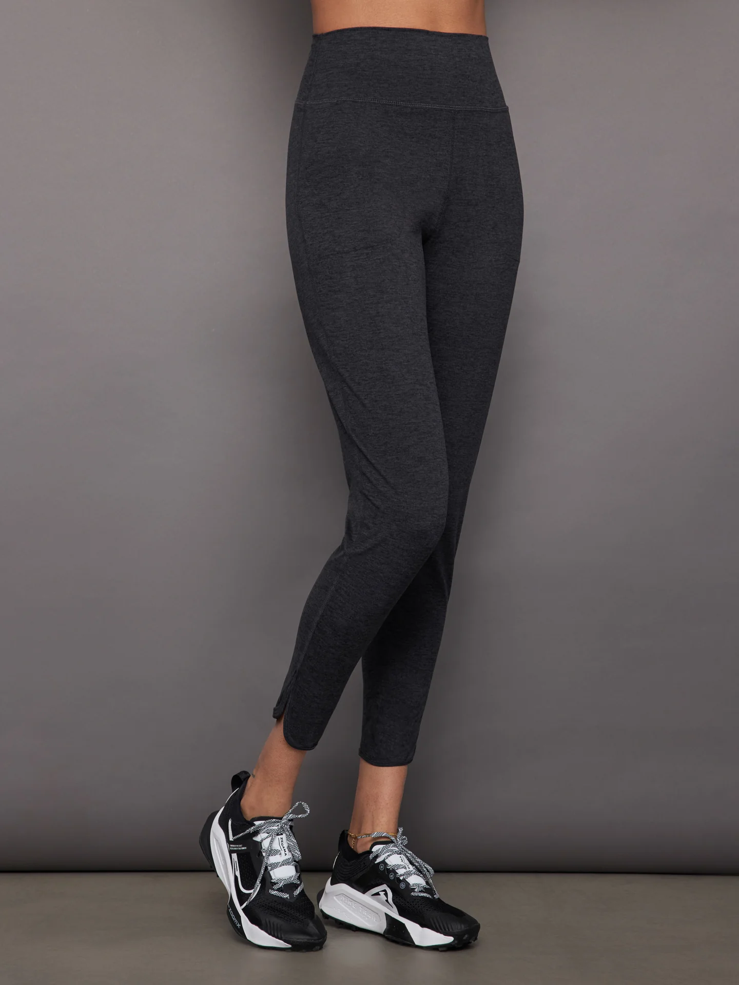 Jogger in Heather Melt - Charcoal Heather - Image 3