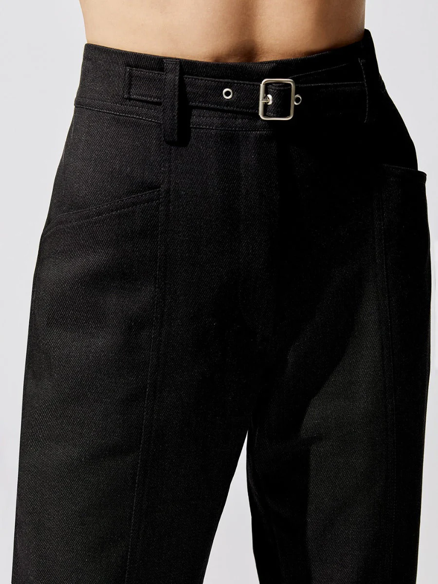 Jona High Waist Trouser - Anthracite - Image 3