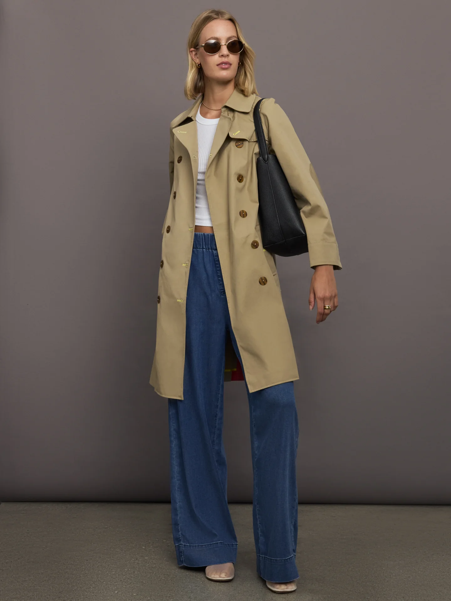 KR Trench Coat - Khaki Kha - Image 3