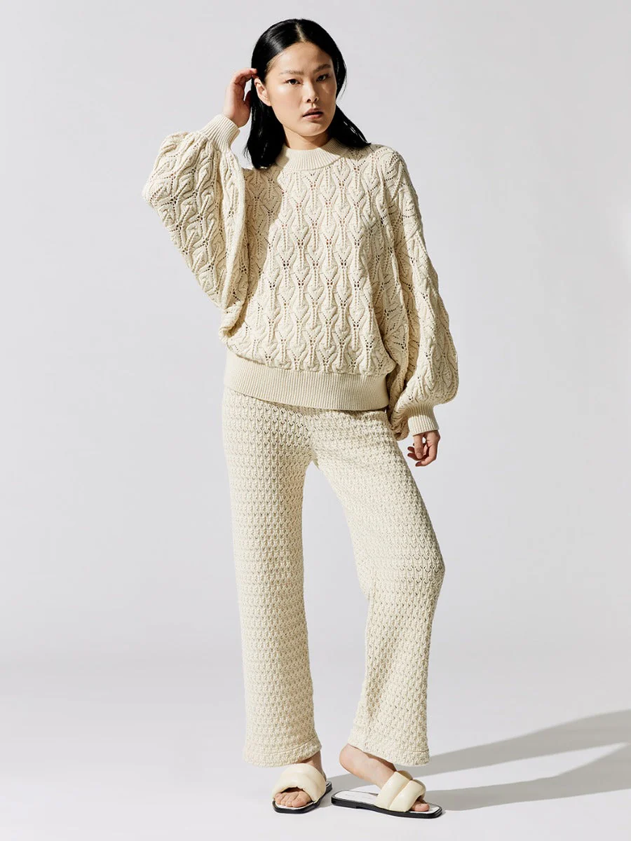 Lace Trousers - Ivory - Image 2