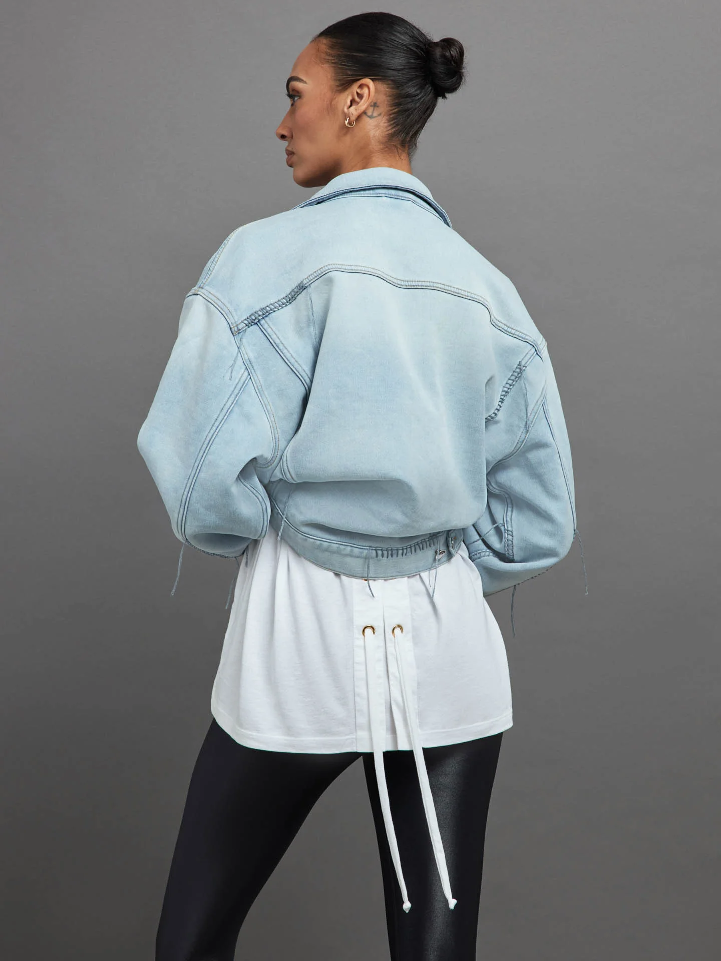 LACE UP TUNIC - White - Image 5
