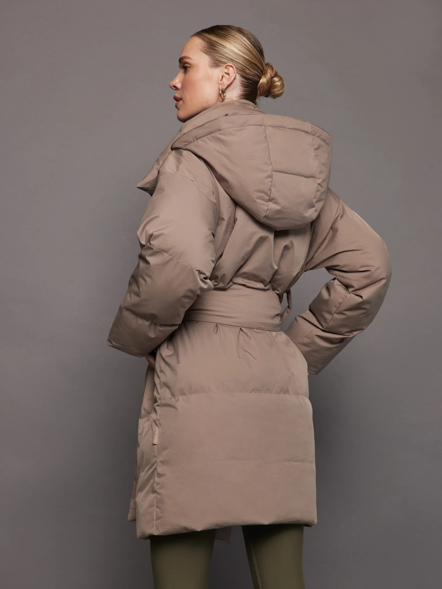 Lanark Wrap Coat - Pine Bark - Image 3