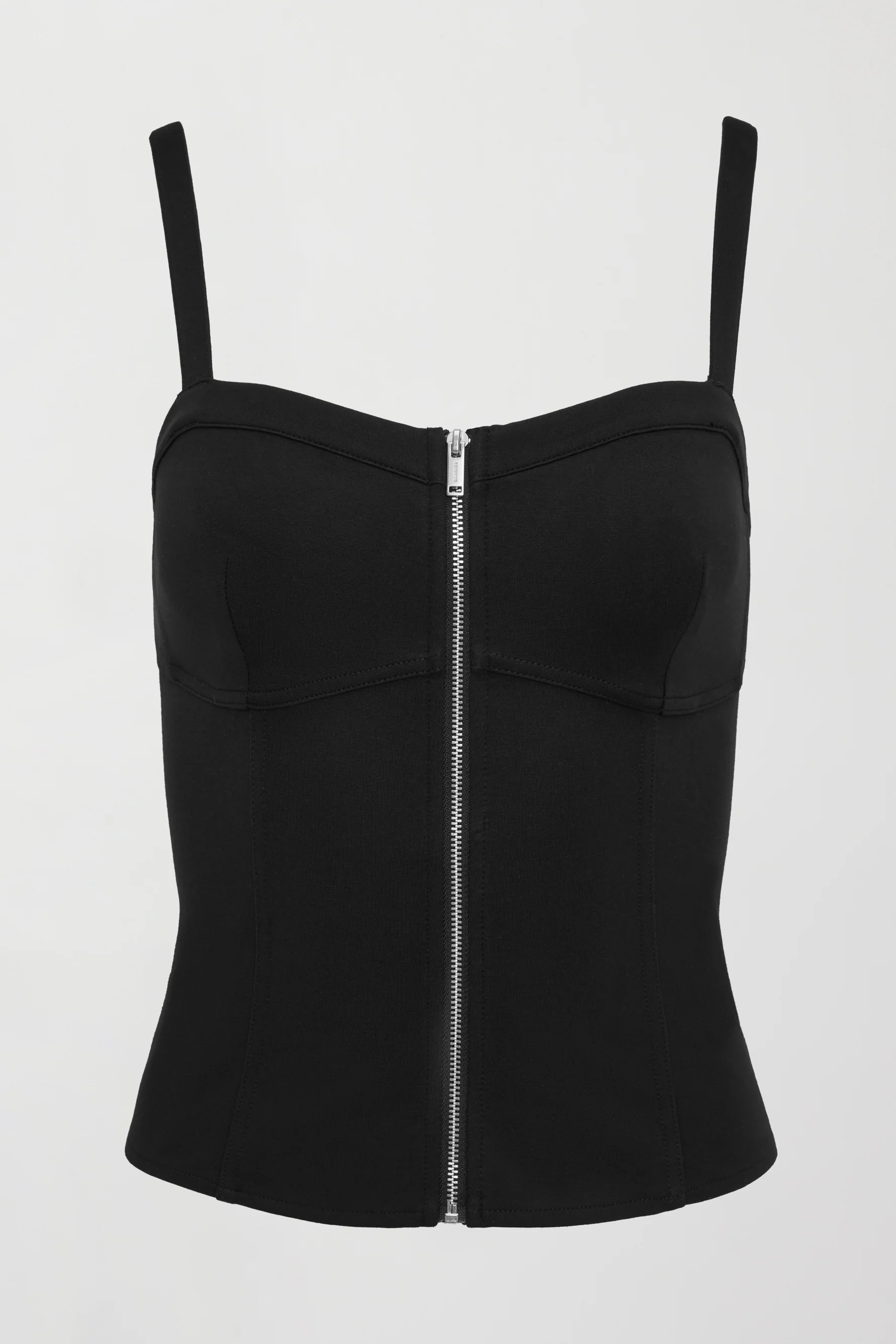 Lenox Knit Corset Tank - Black - Image 6