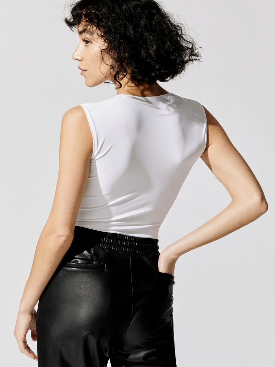 Lenox Sleeveless Bodysuit - White - Image 3