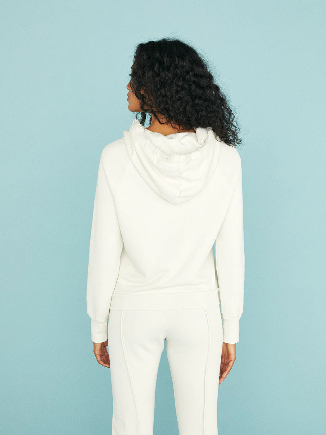 Lisse Pullover Hoodie - Soft White - Image 2