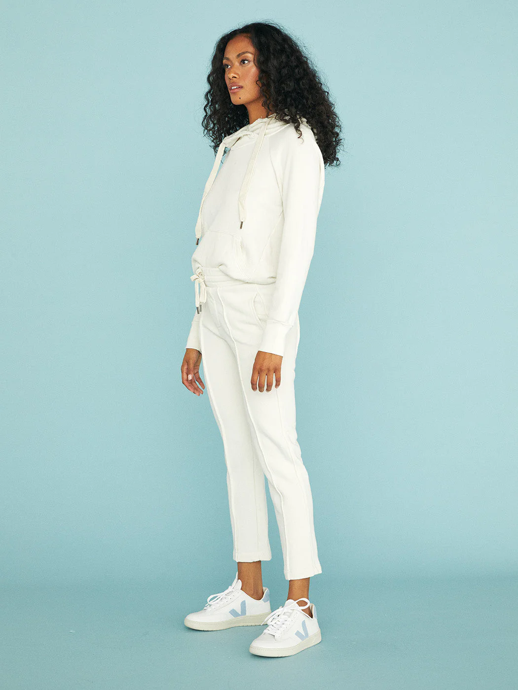 Lisse Pullover Hoodie - Soft White - Image 6