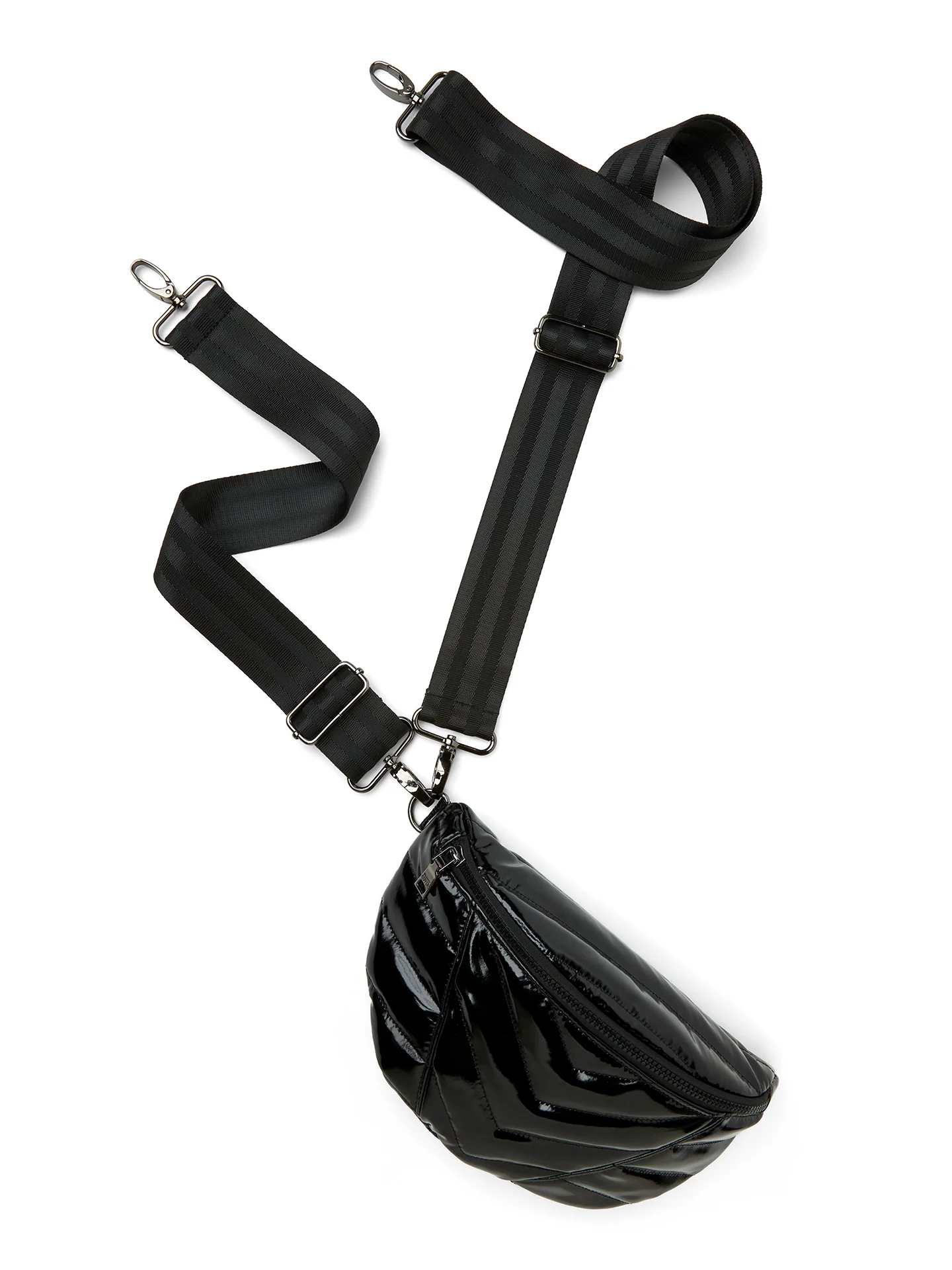 Little Runaway Bag - BLACK PATENT - Image 2