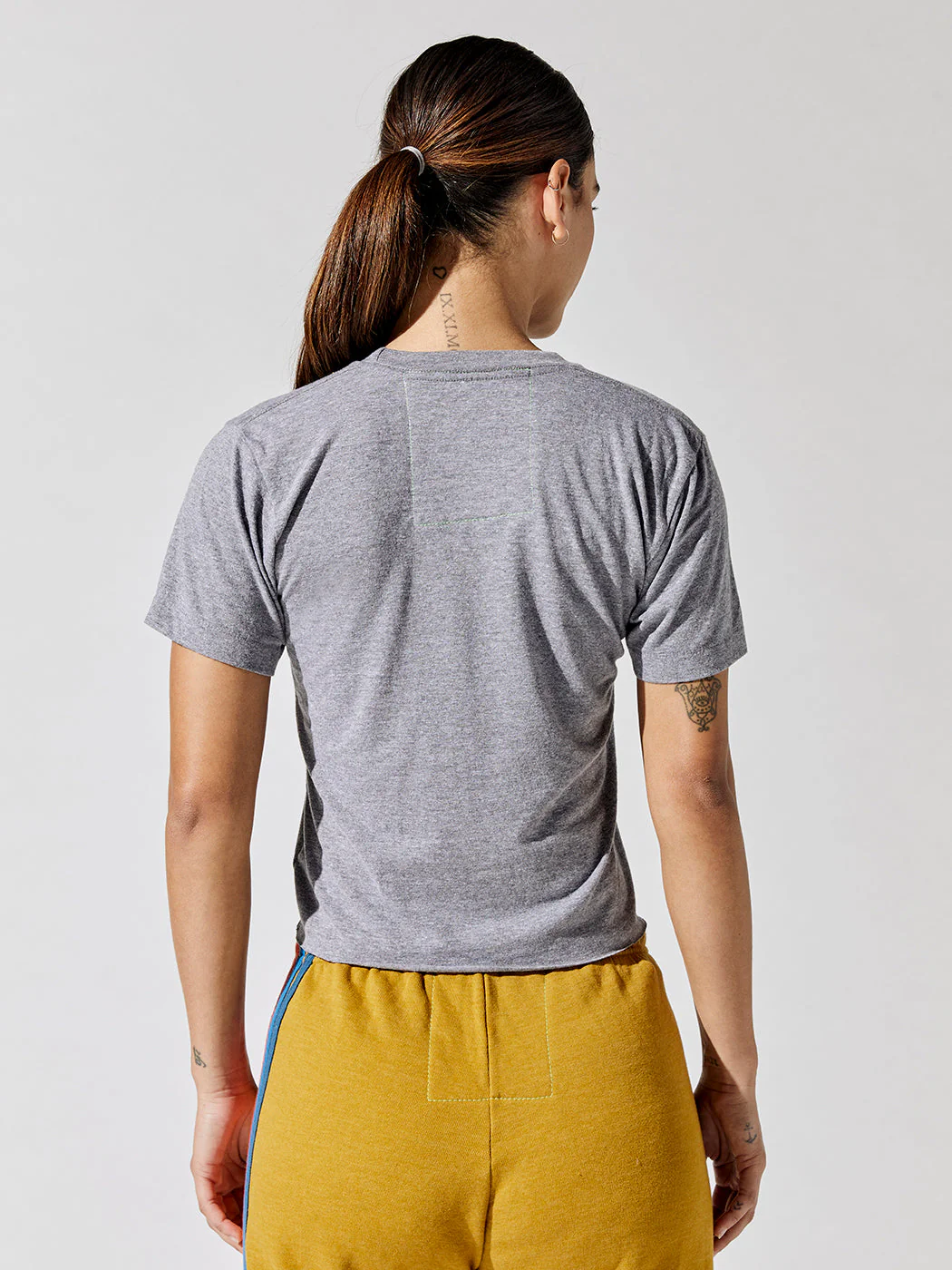 Logo Boyfriend Tee - Heather Grey - Image 4