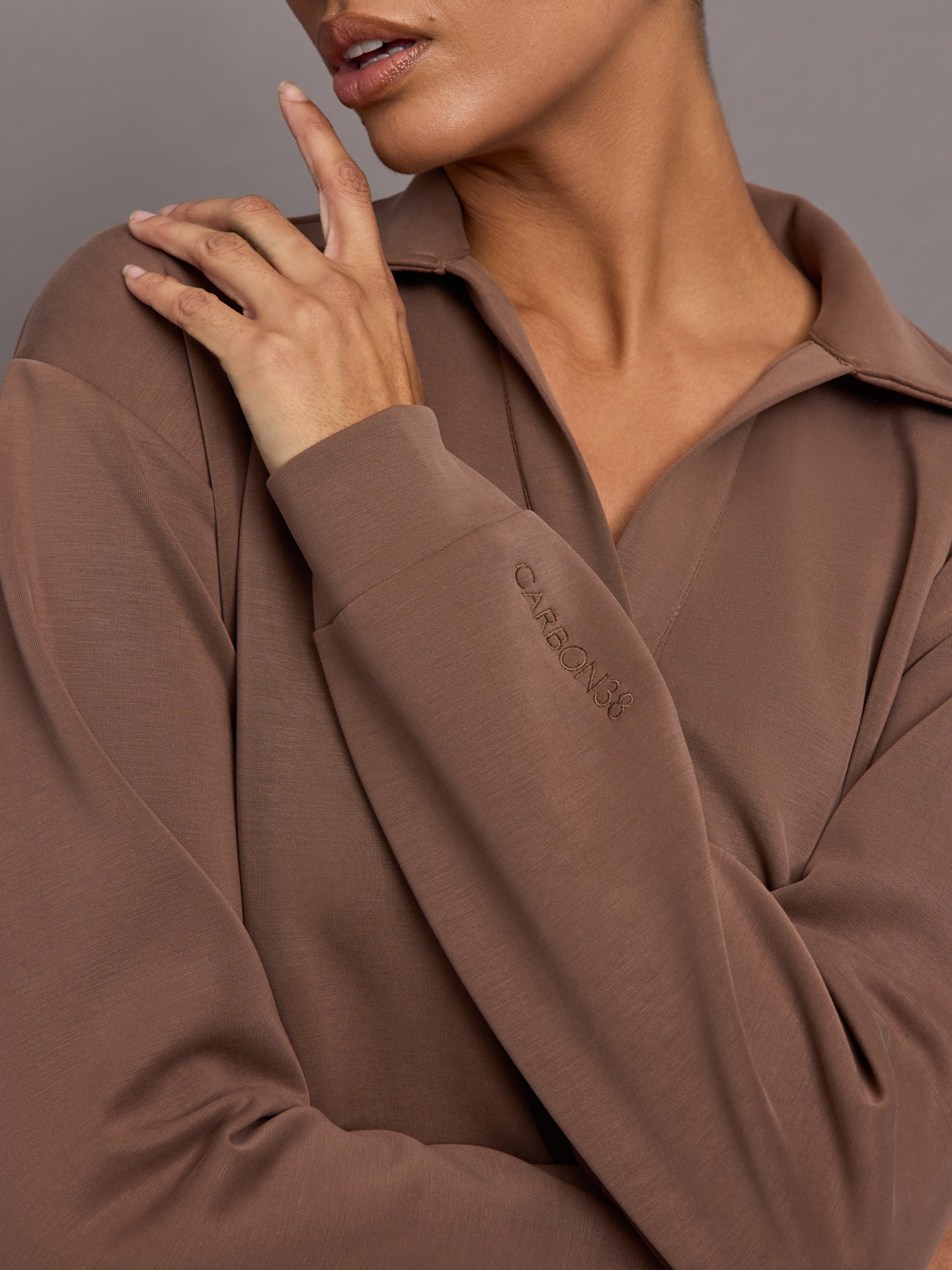 Ultra Soft Logo Sweatshirt - Toffee - Image 4