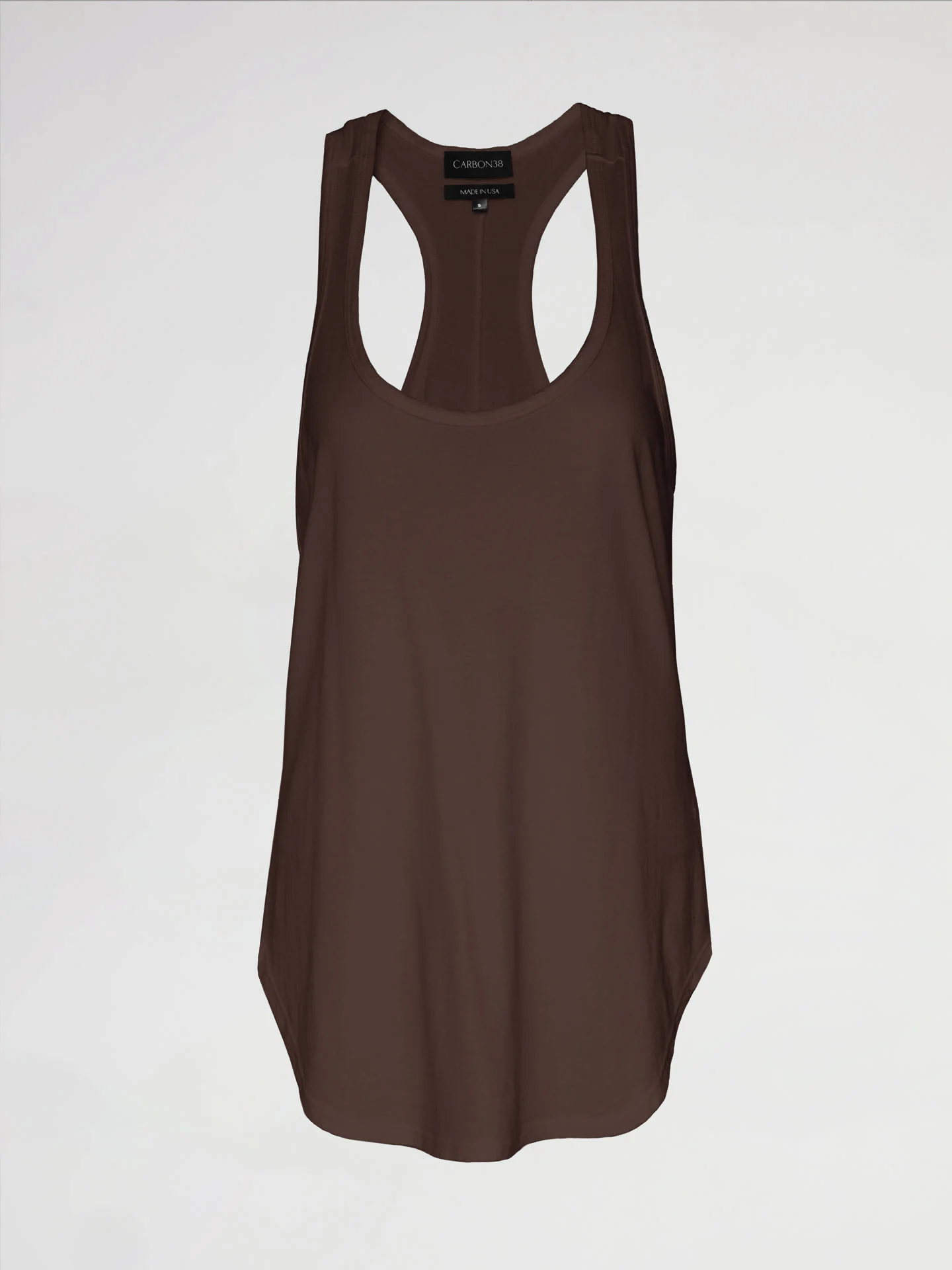Long RacerBack Tank - Dark Oak - Image 6