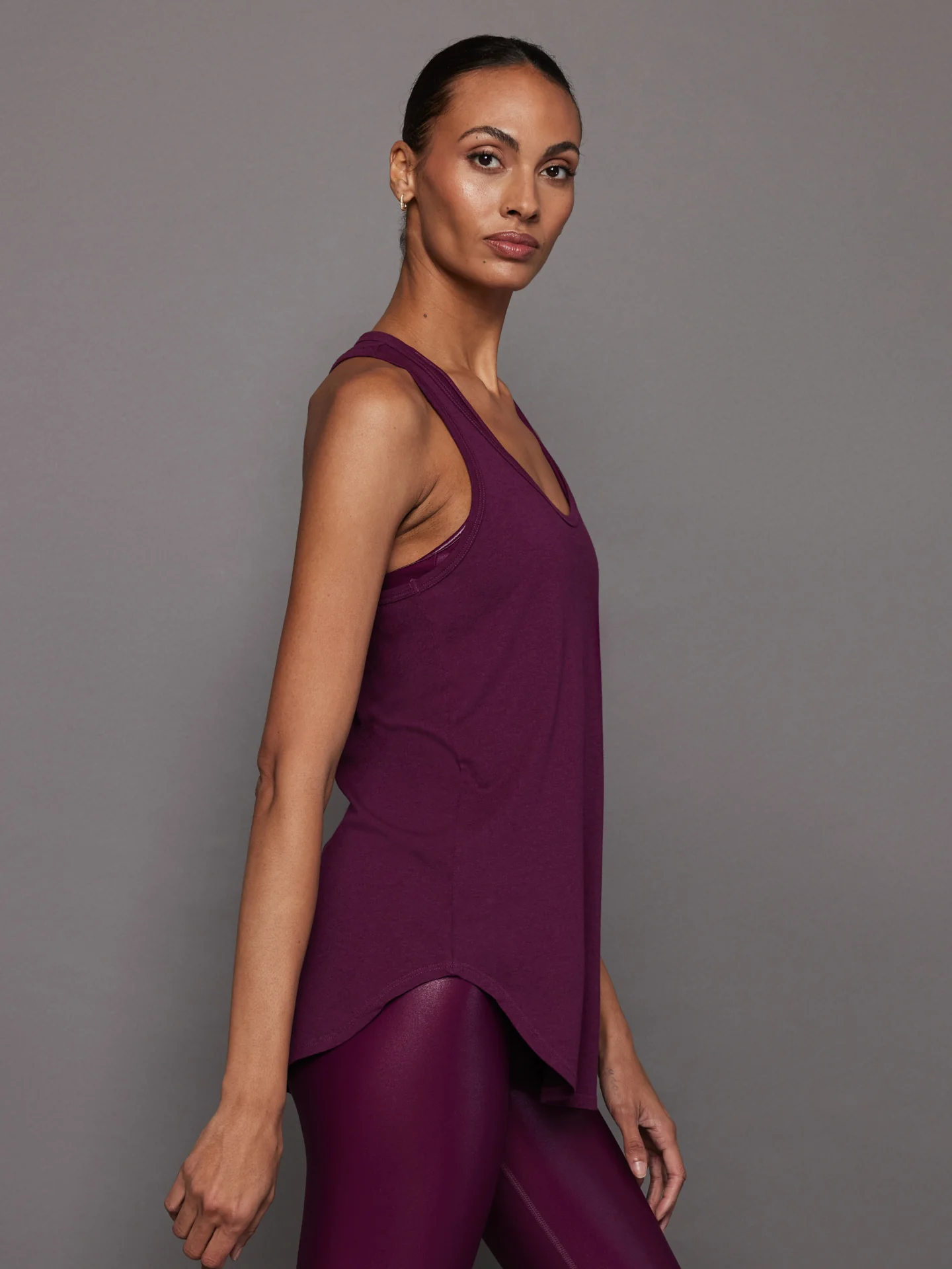 Long RacerBack Tank - Pickled Beet - Image 2