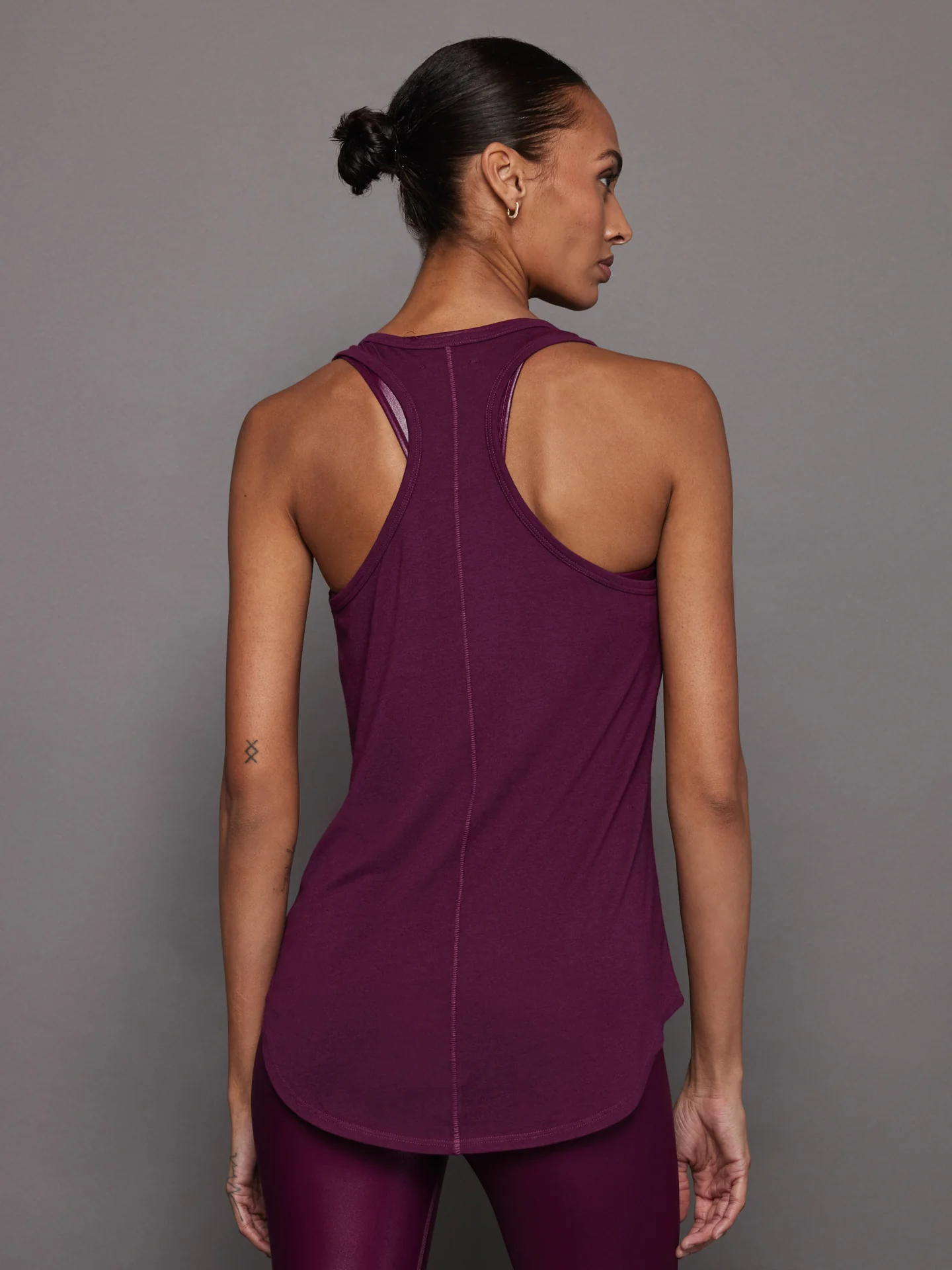 Long RacerBack Tank - Pickled Beet - Image 3