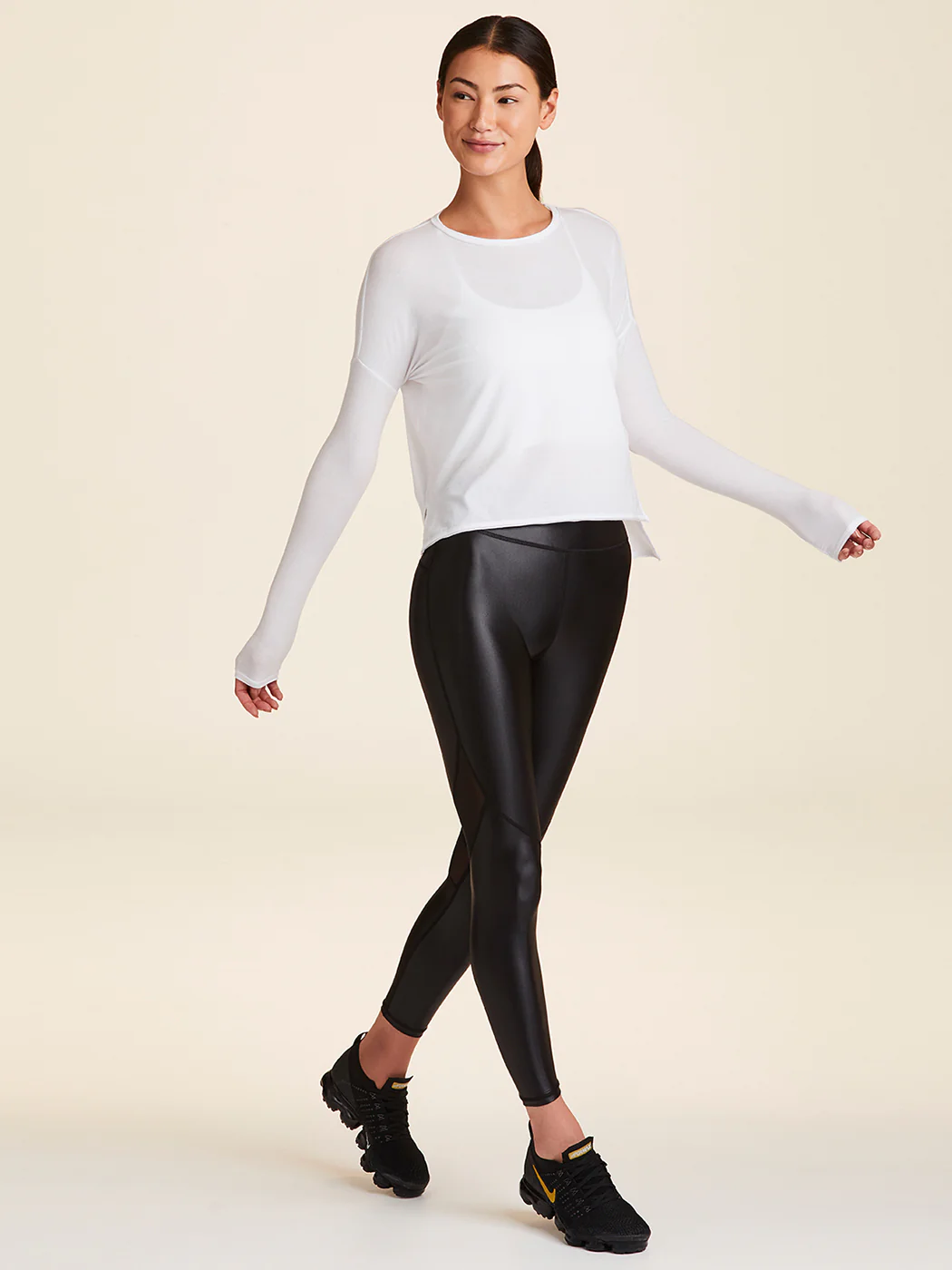 Long Sleeve Breakers Tee - White