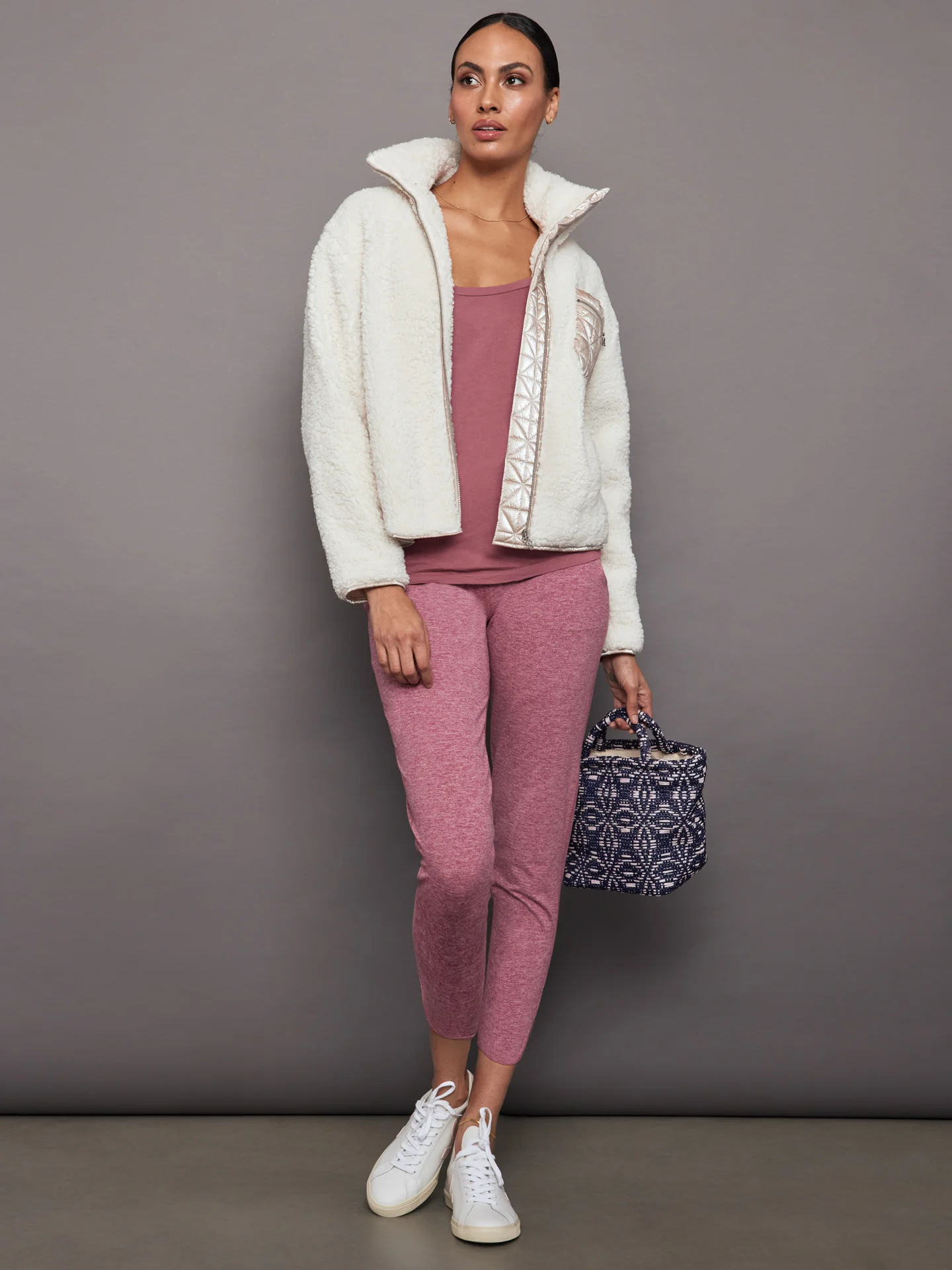 Long Sleeve Off Shoulder Tee - Hawthorn Rose - Image 2