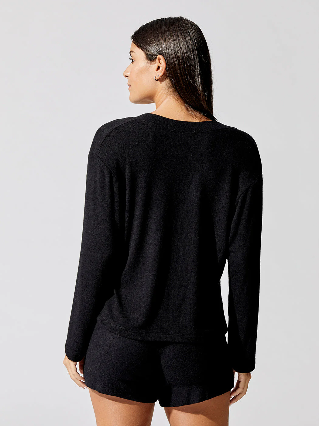 Lori V Neck - Black - Image 4
