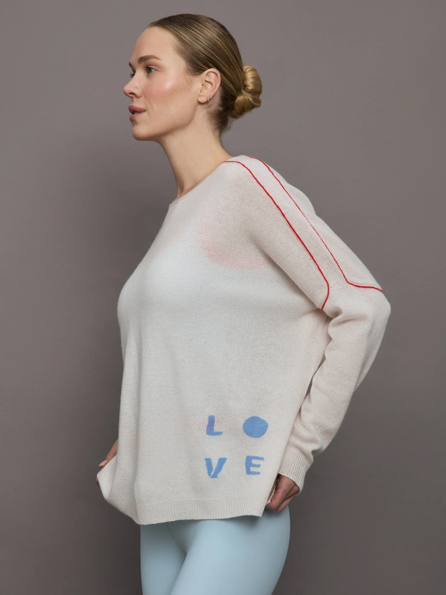 Love is All Around You Sweater - White - Image 3