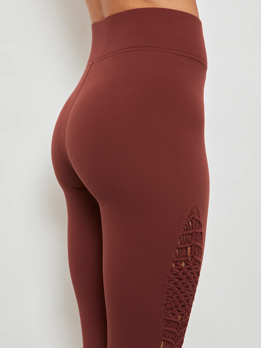 Sayang Macrame Legging in Melt - Burgundy - Image 5