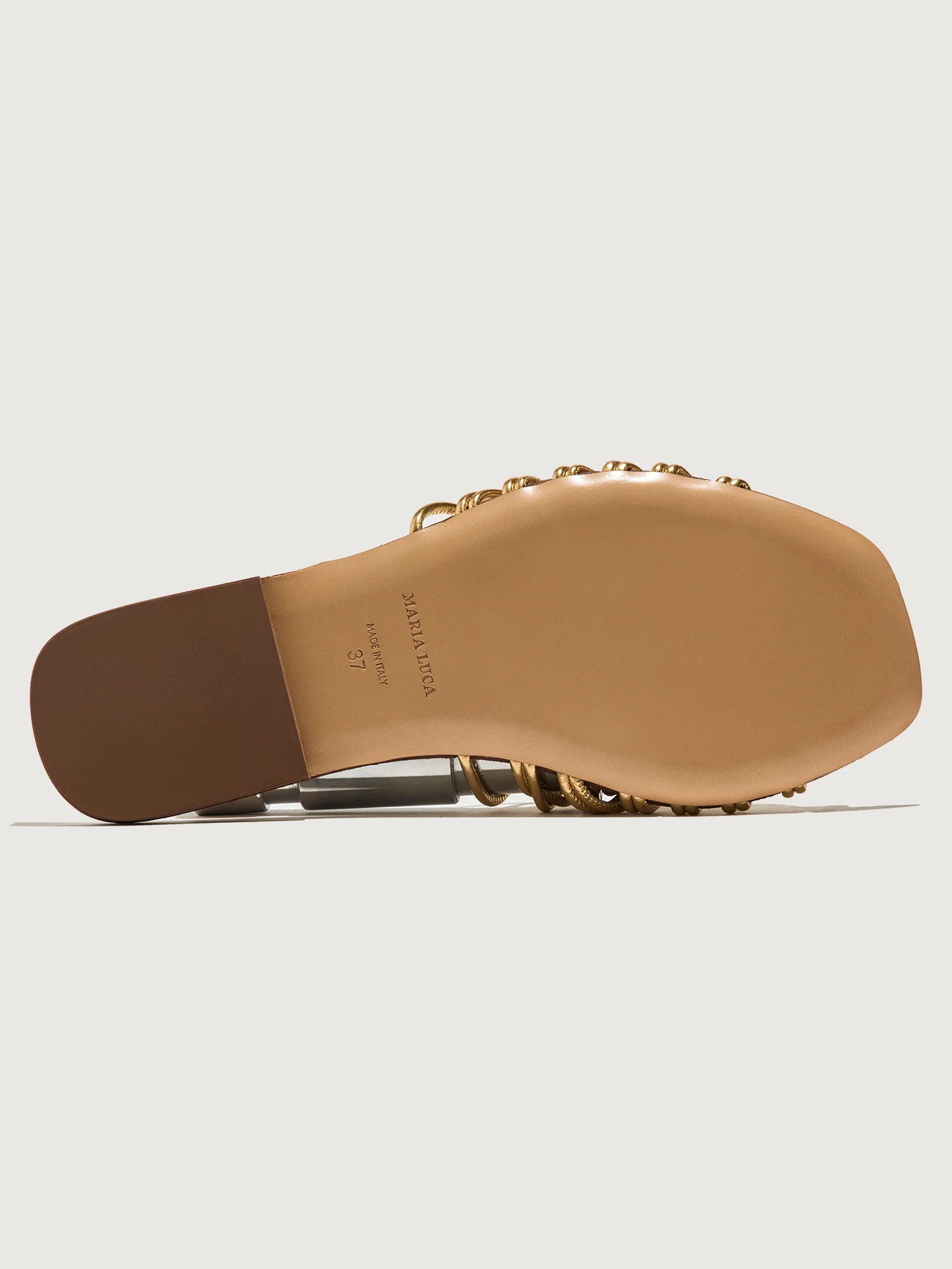 Maddalena Capri Sandal - Gold - Image 3