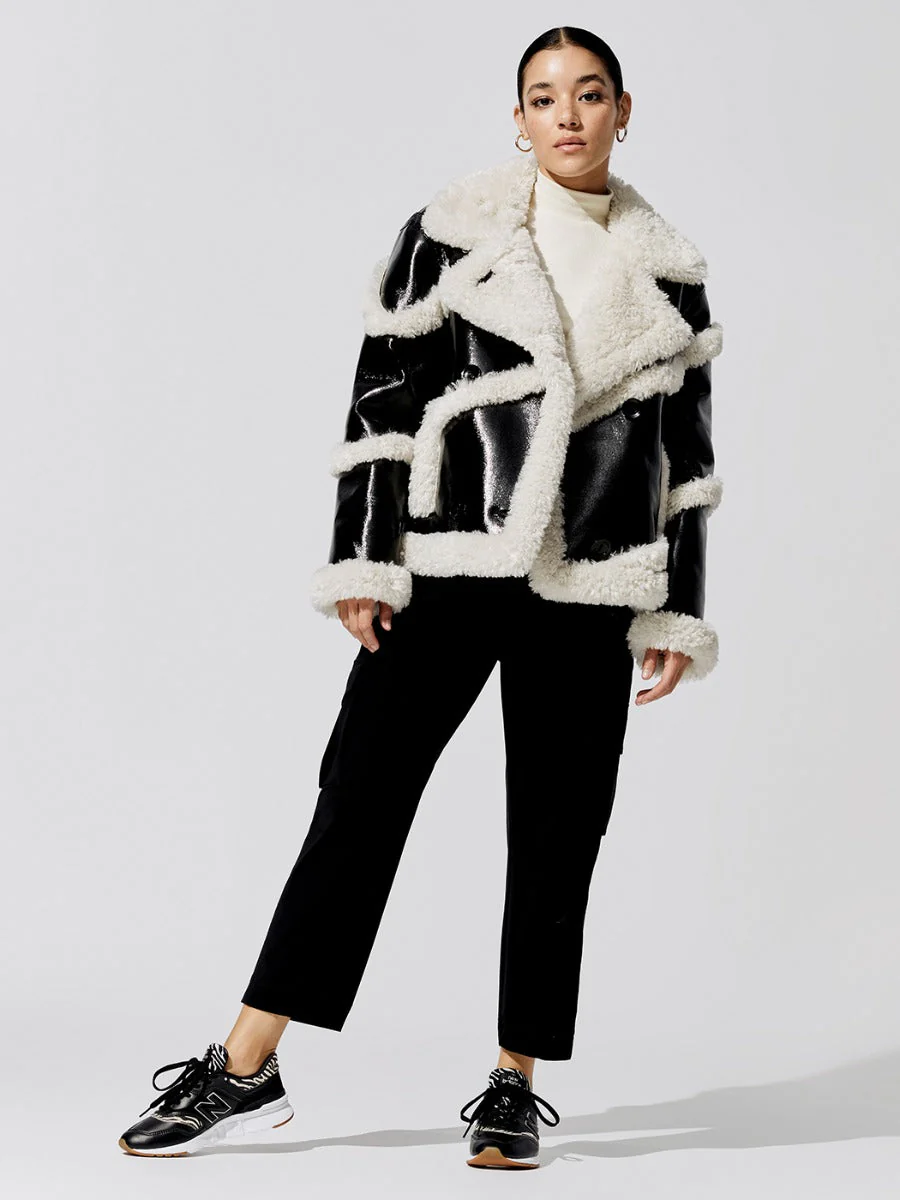 Melendy Jacket - 96000 Black/Off White - Image 2