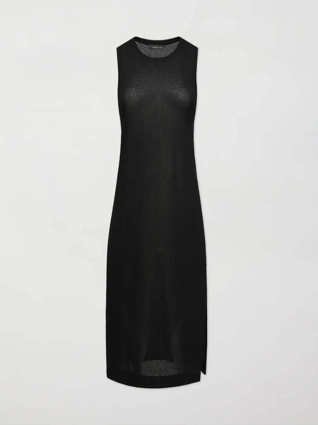 Mesh Midi-length Tunic - Black - Image 6
