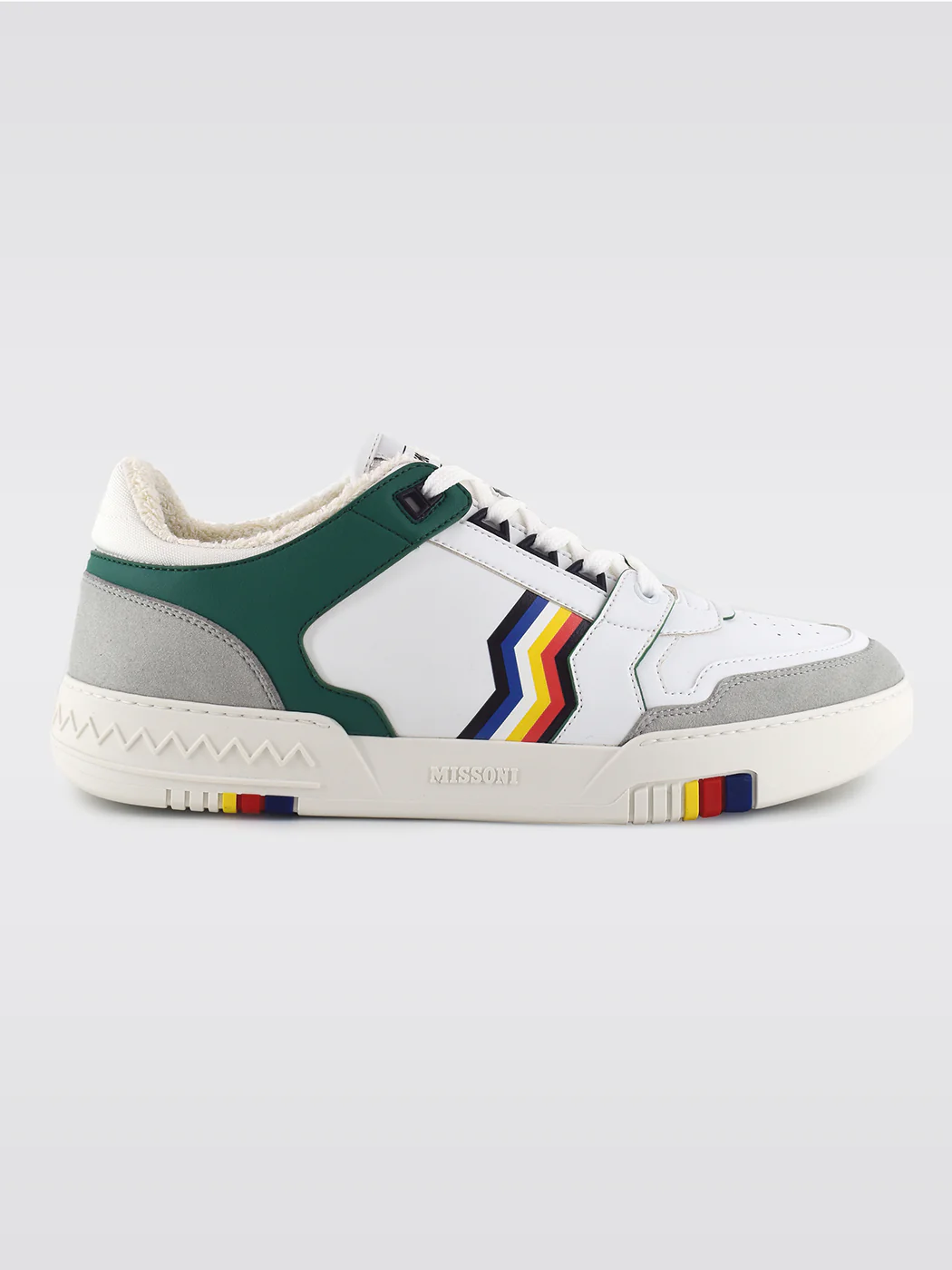 Missoni Basket 90' Stripes Low - White/Green