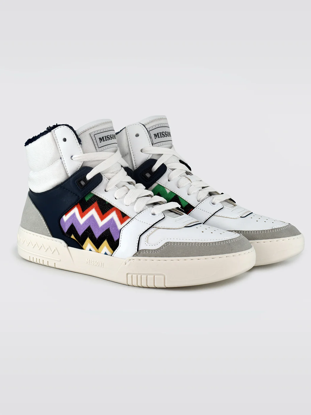 Missoni Basket High - White/Blue - Image 3