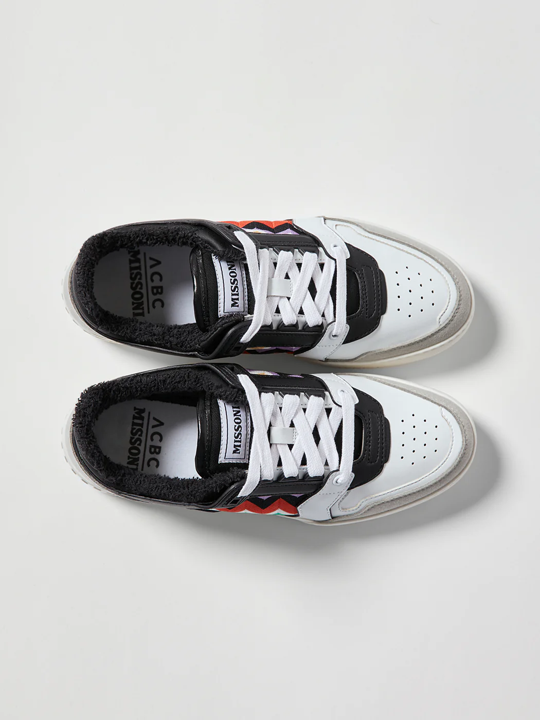 Missoni Basket Low - White/Black - Image 3