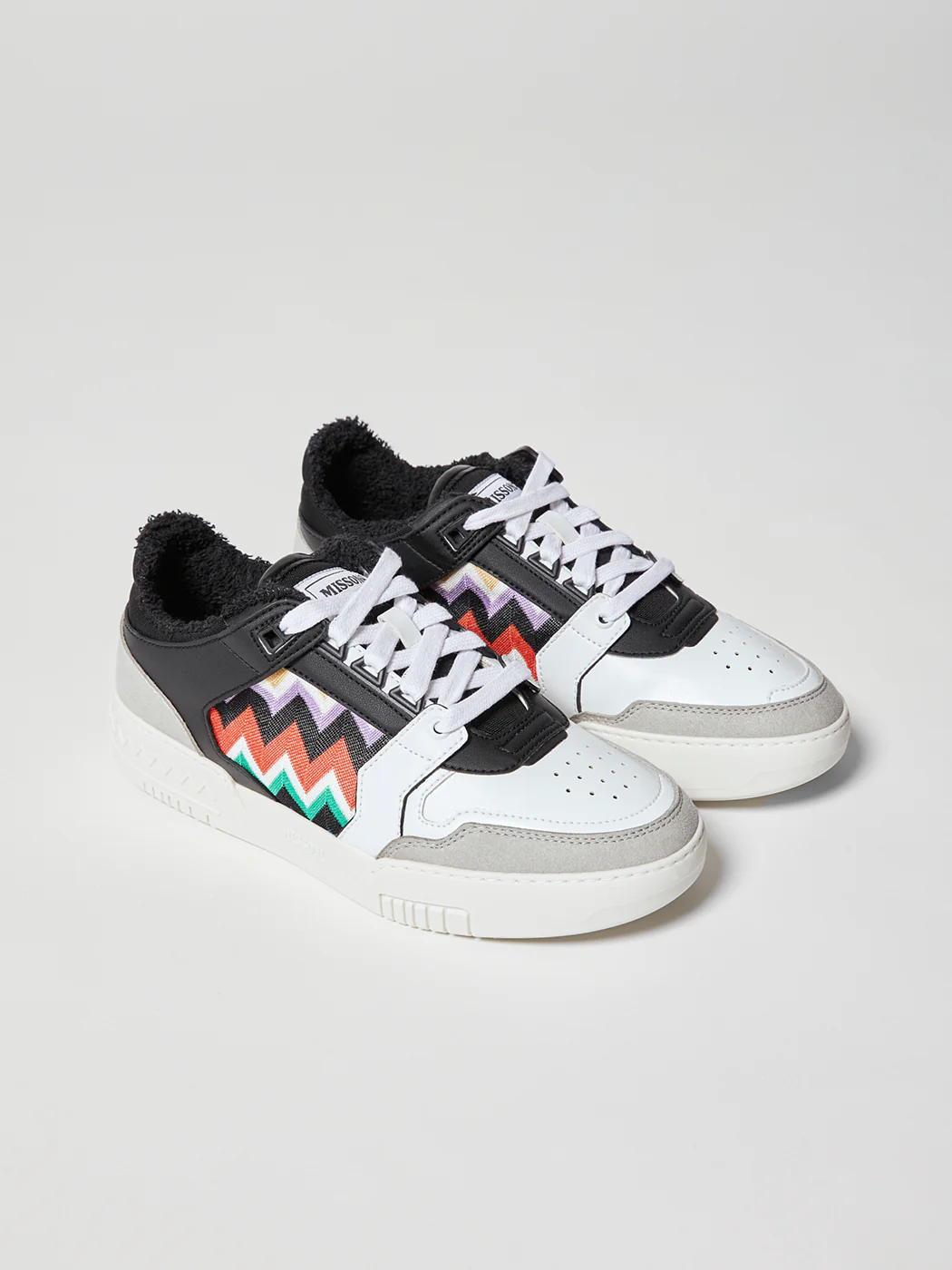 Missoni Basket Low - White/Black - Image 4