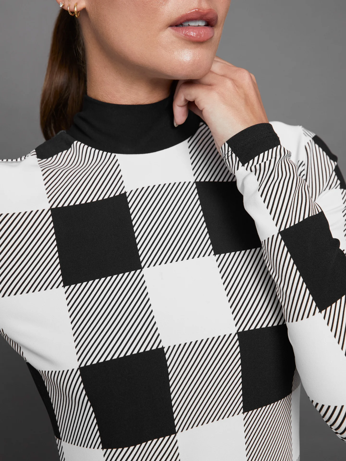 Long Sleeve Printed Base Layer - Buffalo Plaid - Image 4