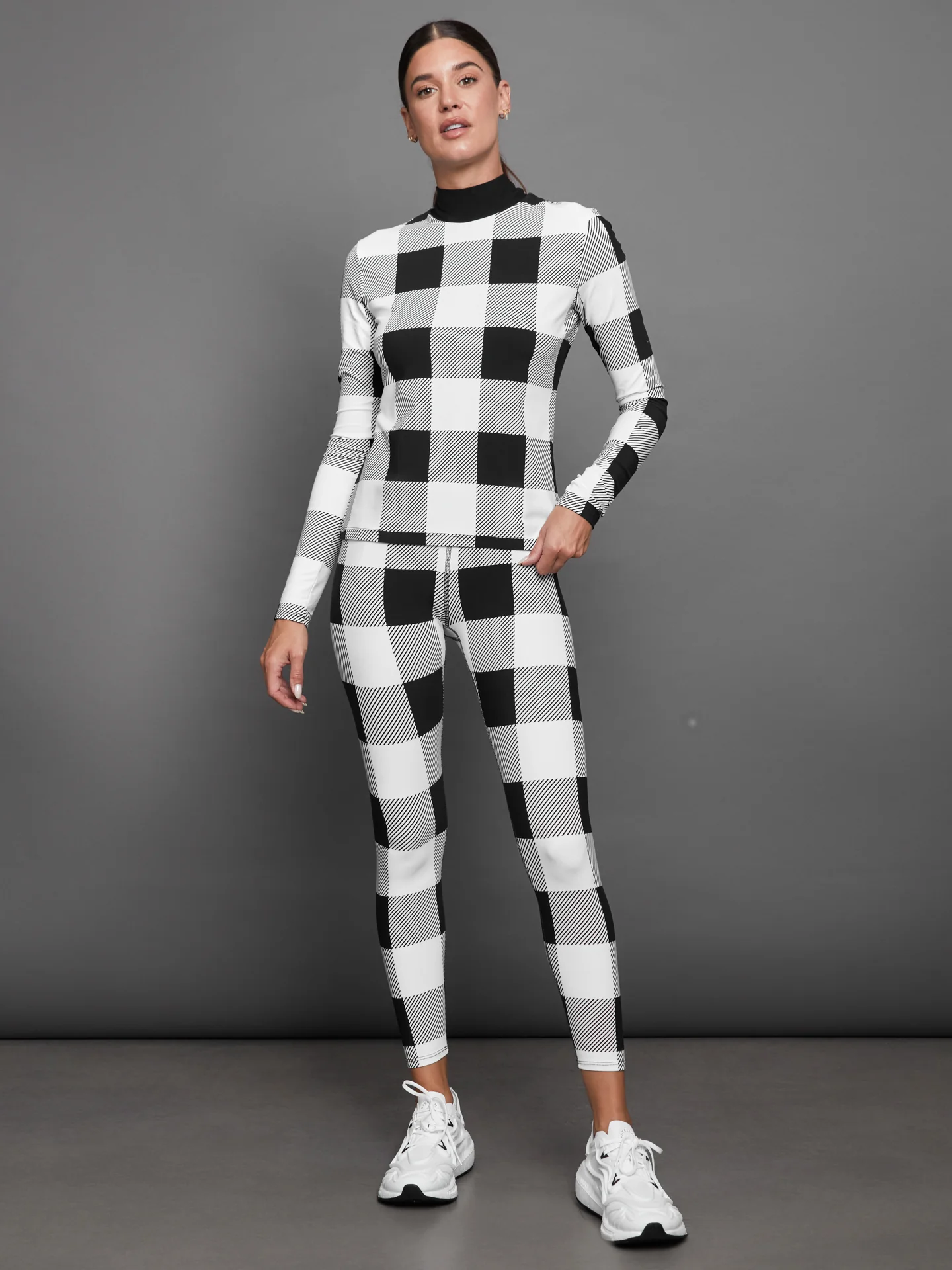 Long Sleeve Printed Base Layer - Buffalo Plaid - Image 5
