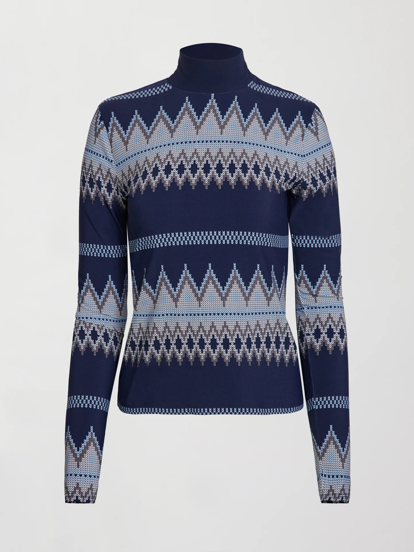 Long Sleeve Printed Base Layer - Printed Fairisle - Image 5