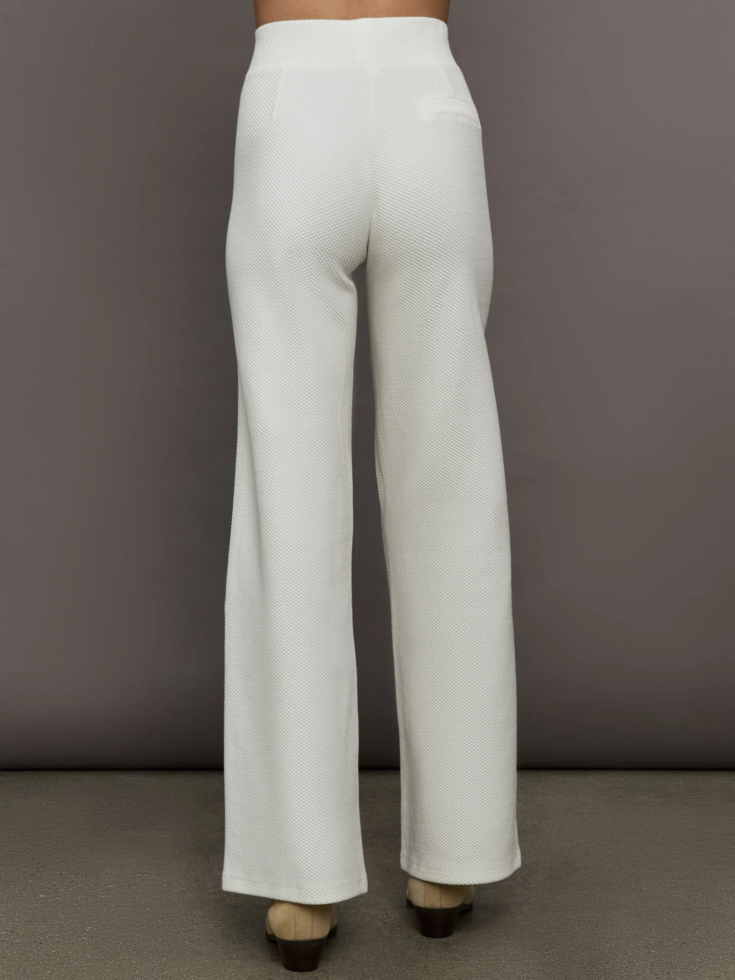 Moon Classic Flared Pants - Marshmallow - Image 4