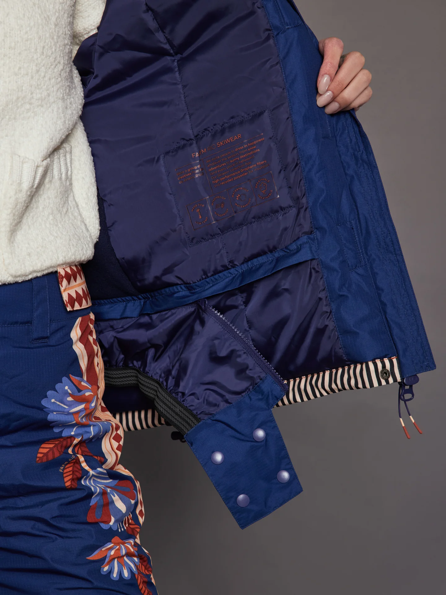Nature Beauty Ski Jacket - Blue - Image 5