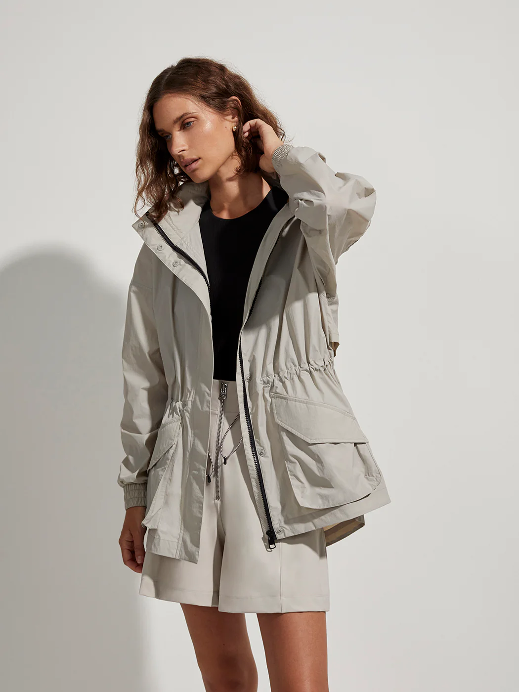 Nellie Relaxed Fit Windbreaker - DOVE - Image 8