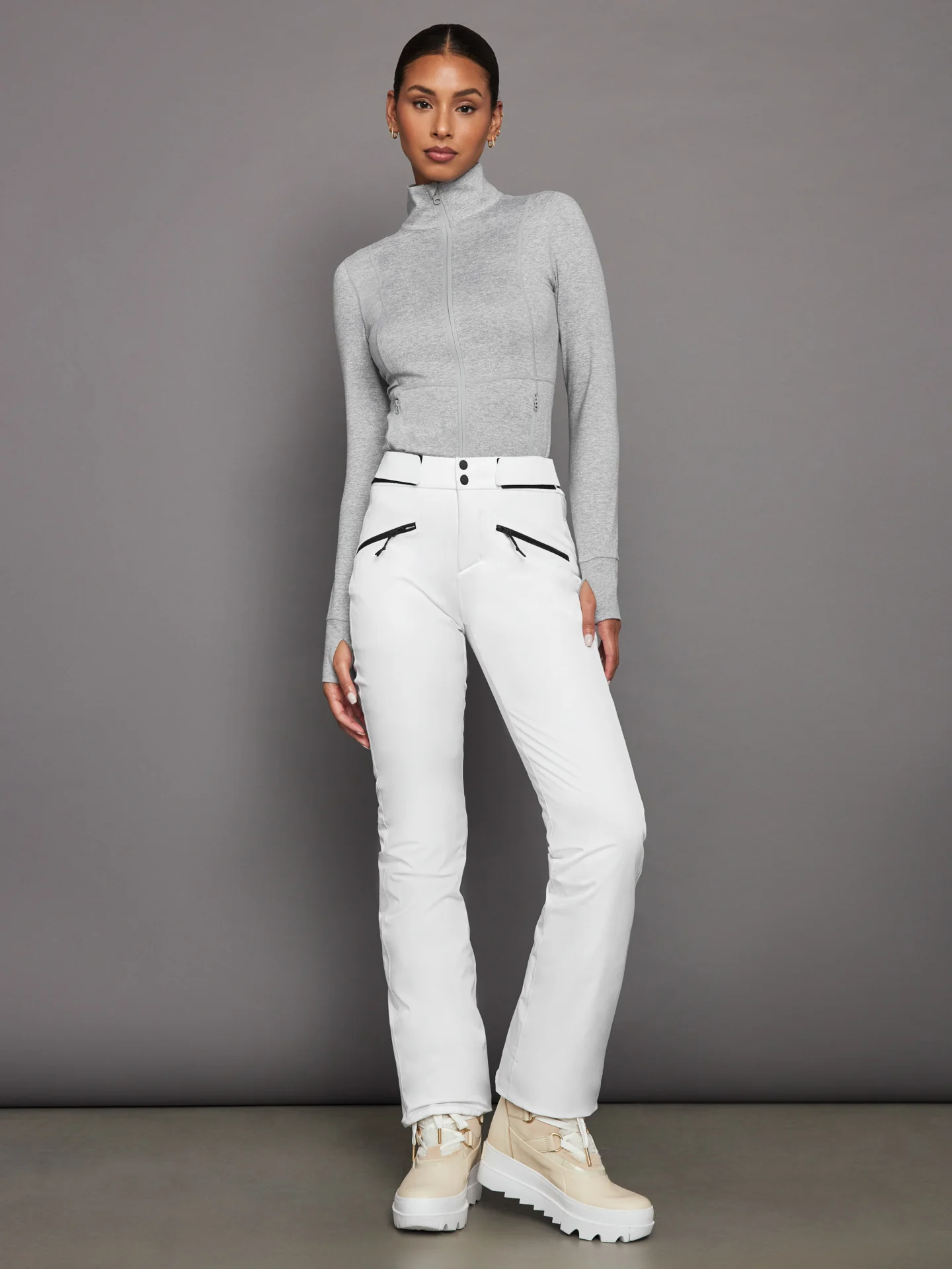 Nessa Ski Pants - White - Image 7