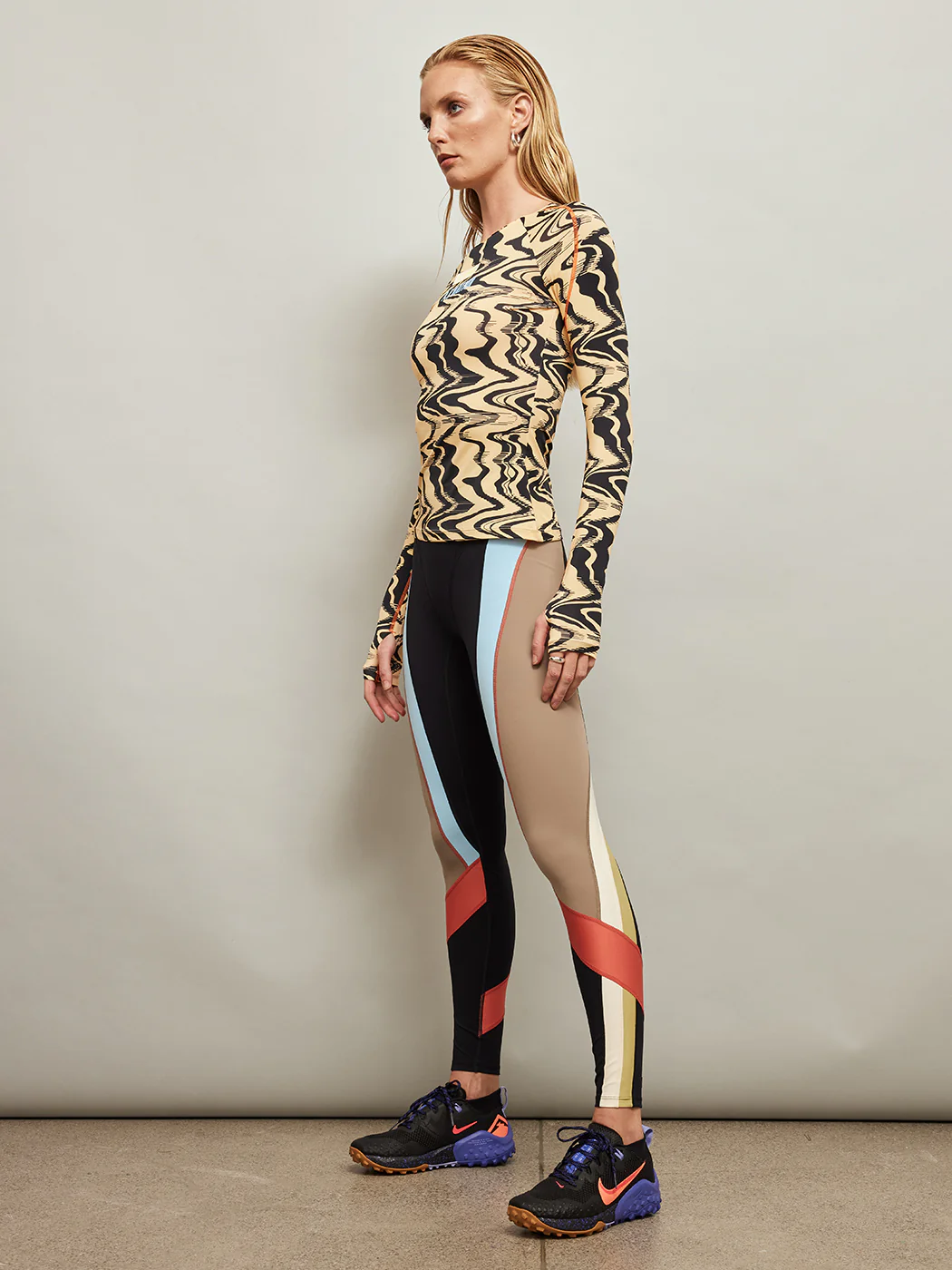 New Wave Long Sleeve Top - Liquify Print - Image 3