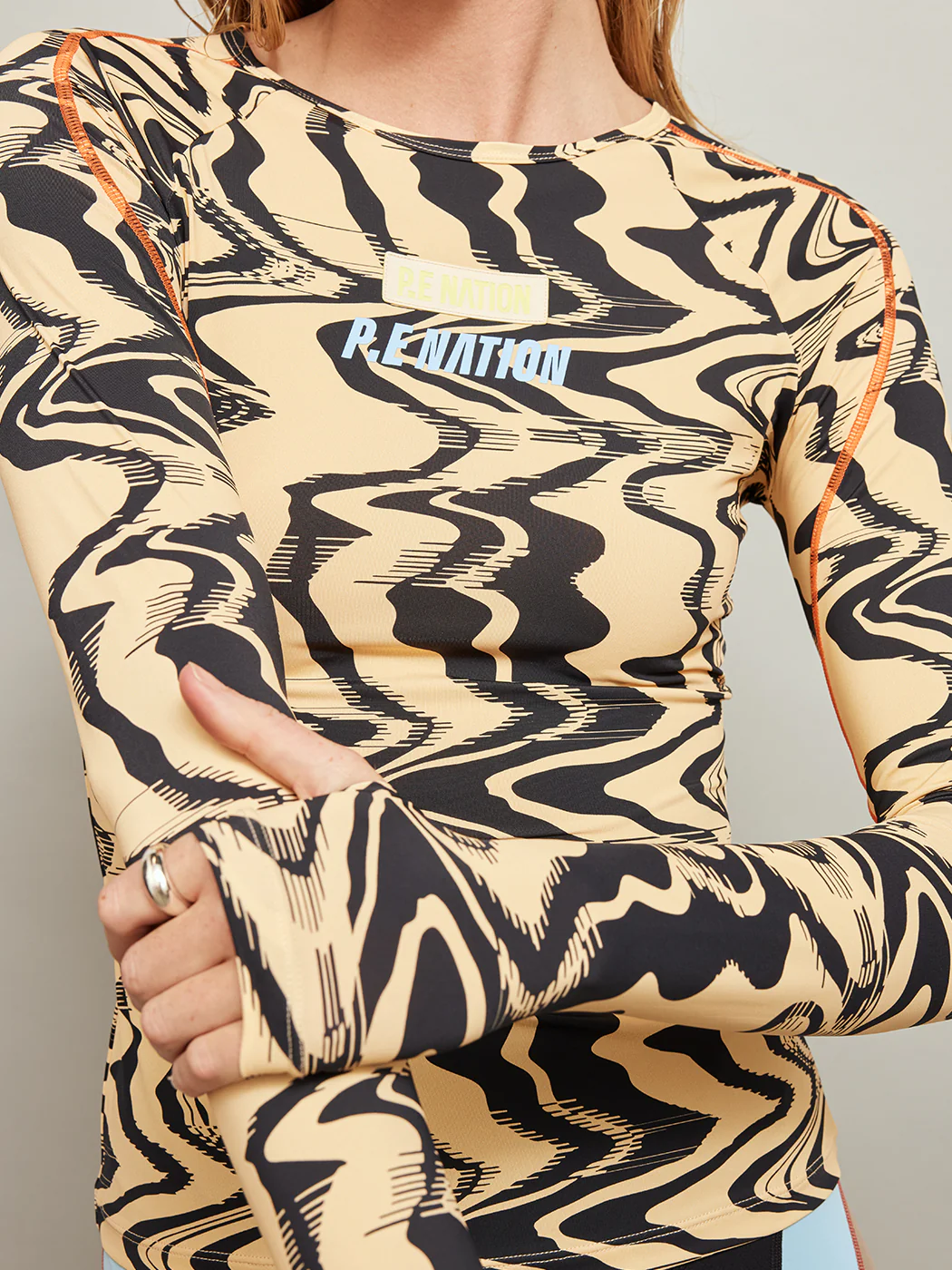 New Wave Long Sleeve Top - Liquify Print - Image 5