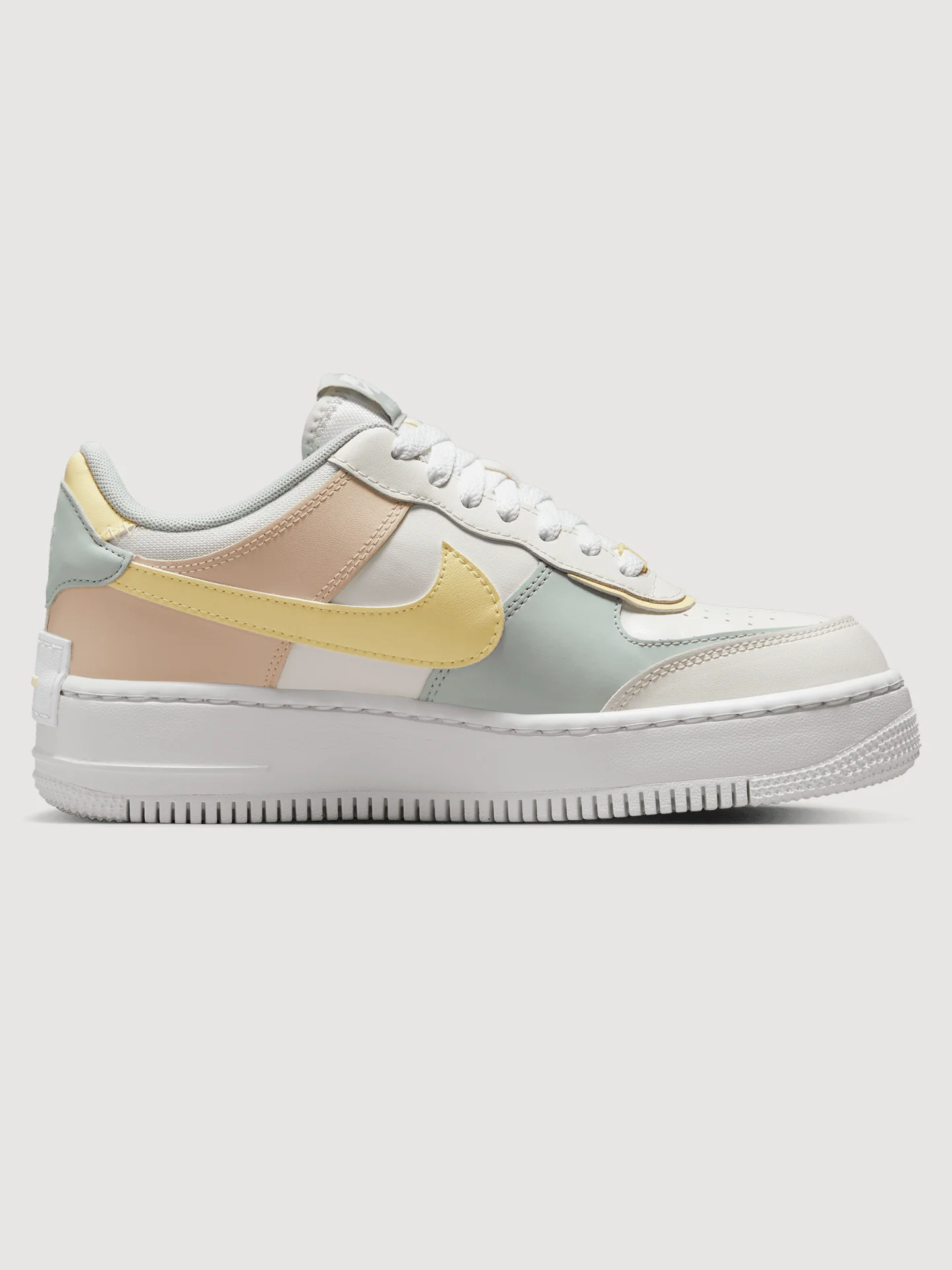 Nike AF1 Shadow - SAIL/LIGHT SILVER-CITRON TINT - Image 2