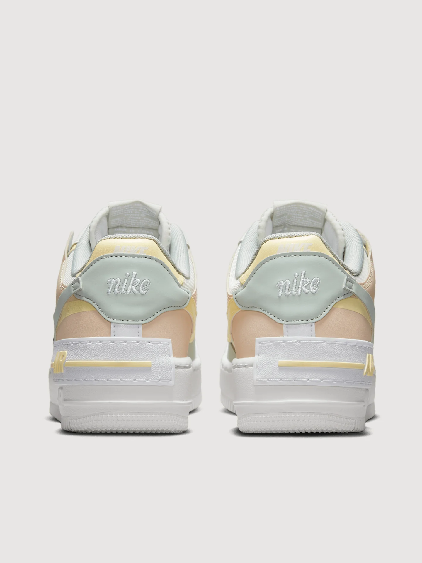 Nike AF1 Shadow - SAIL/LIGHT SILVER-CITRON TINT - Image 4