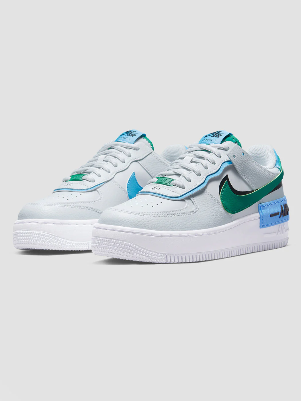 Nike Air Force 1 Shadow - Photon Dust/Malachite-Black - Image 2