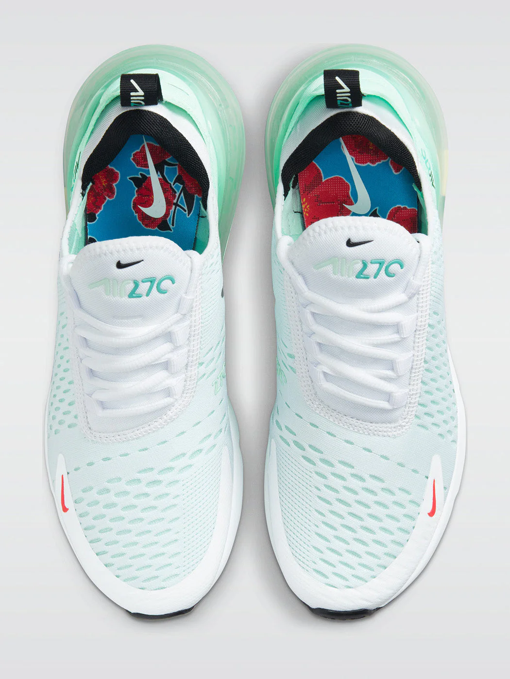 Nike Air Max 270 - White-Metallic Silver-Mint Foam - Image 4