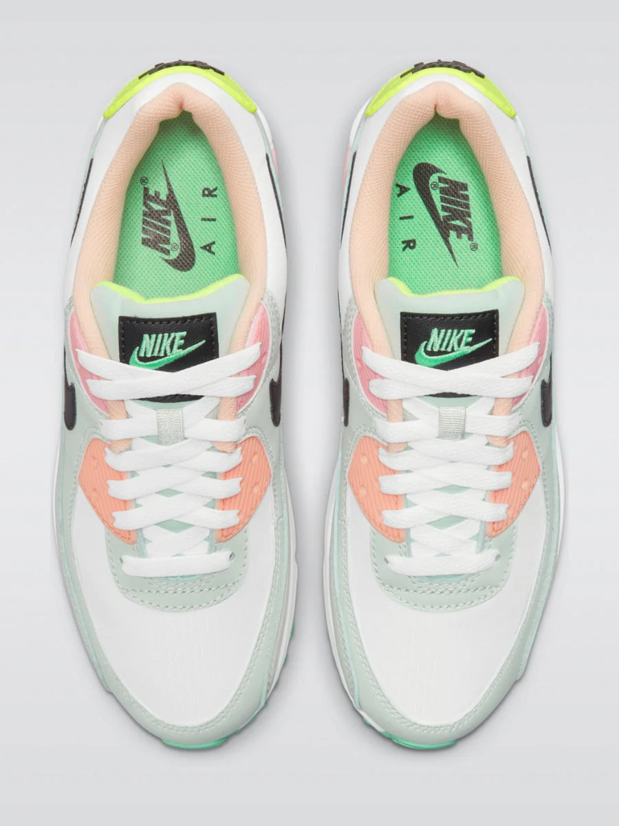 Air Max 90 Sneaker - White/Black-Volt-Green Glow - Image 3