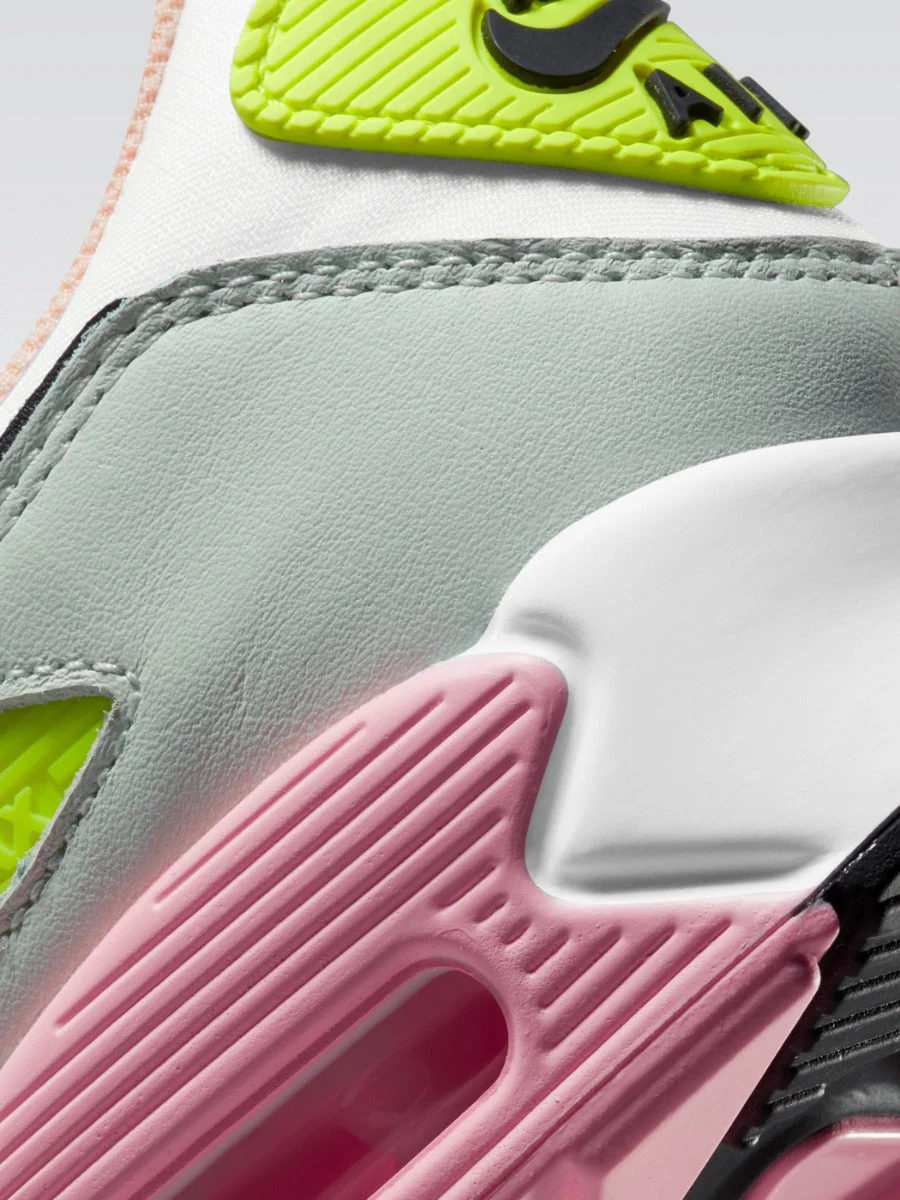 Air Max 90 Sneaker - White/Black-Volt-Green Glow - Image 7
