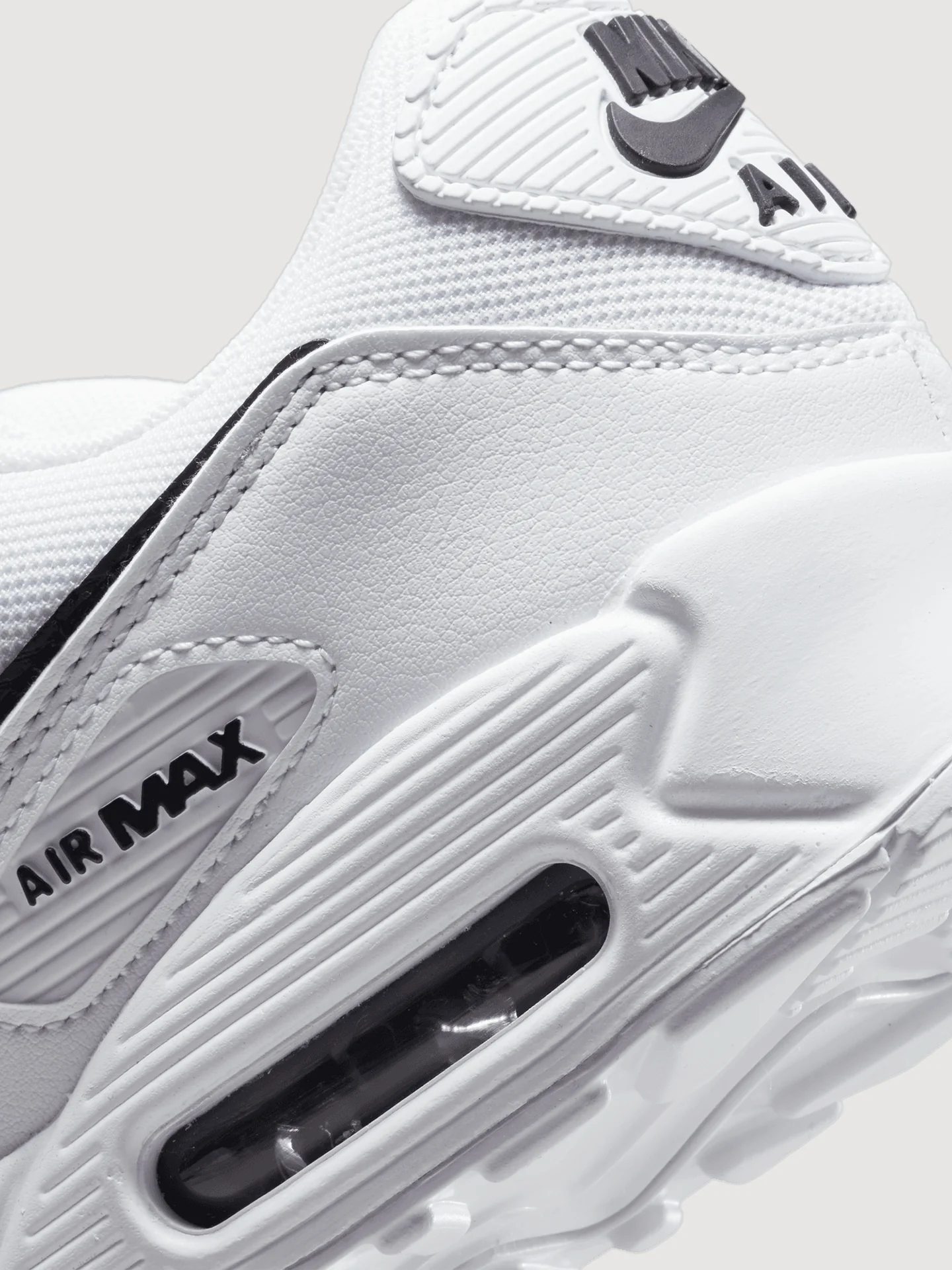 Nike Air Max 90 - White-Black-White - Image 3